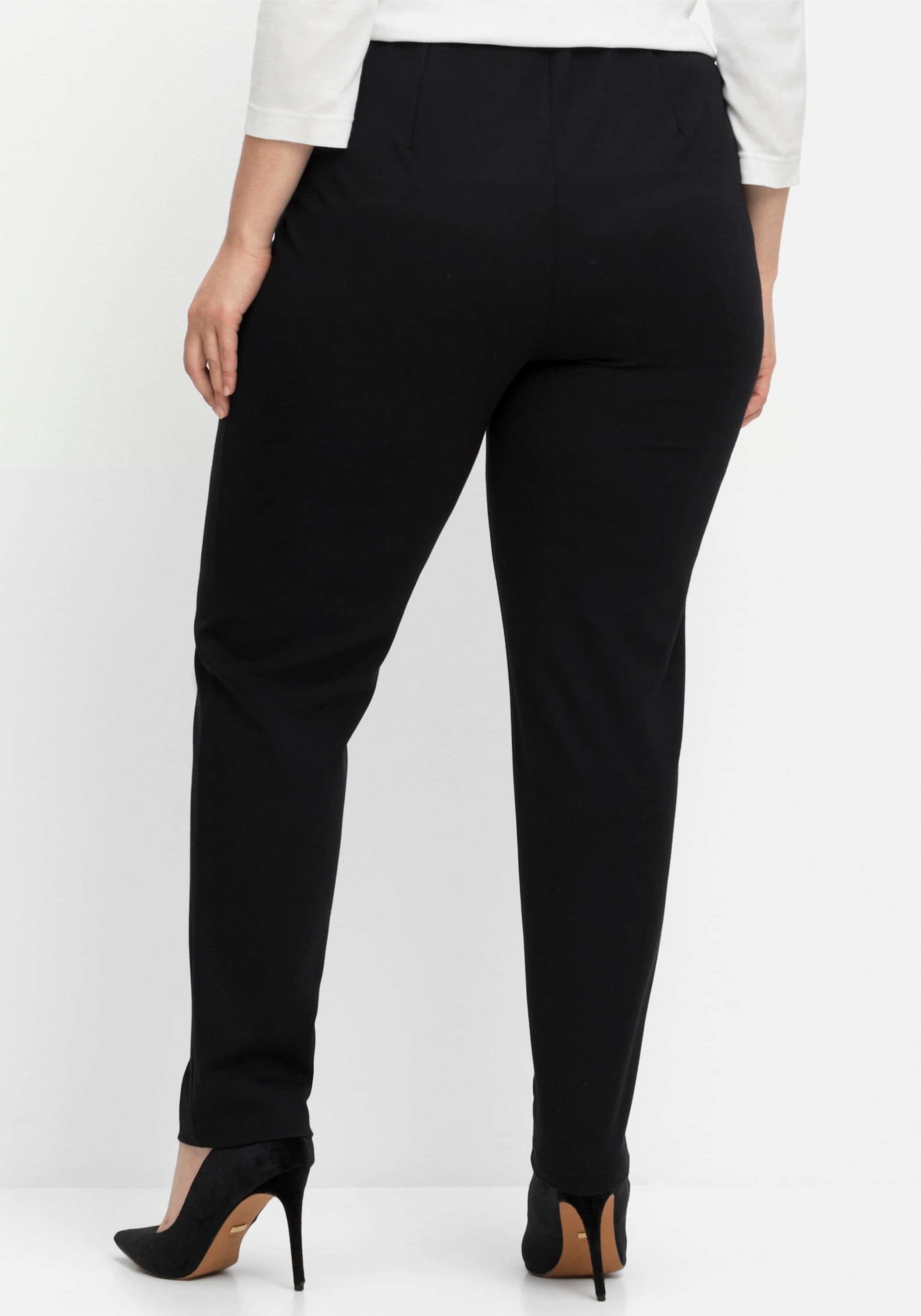 Sheego Jerseyhose Schlupfhose aus hochwertiger Interlock-Qualität – Bild 2 von 5