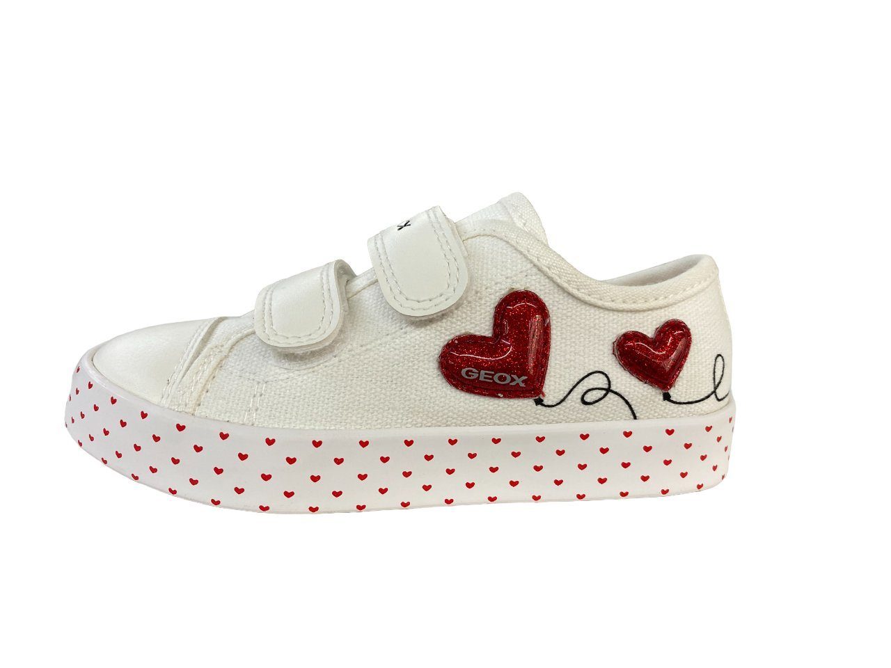 Geox GEOX WHITE/RED G. CIAK Sneaker Sneaker J Kinder J3504G-01054-C0050