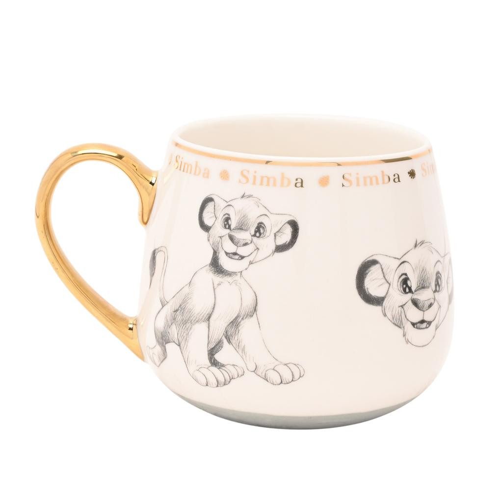 Disney Tasse Simba Der König der Löwen Premium Tasse Gold Shimmer Disneyland