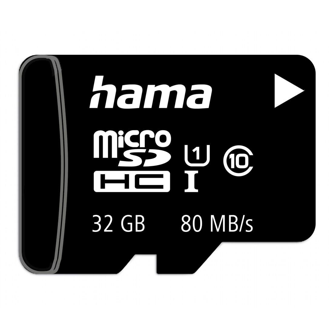 microSD Karte, Memory Fast, + Adapter/Mobile, Class 10 UHS-I 80MB/s Speicherkarte