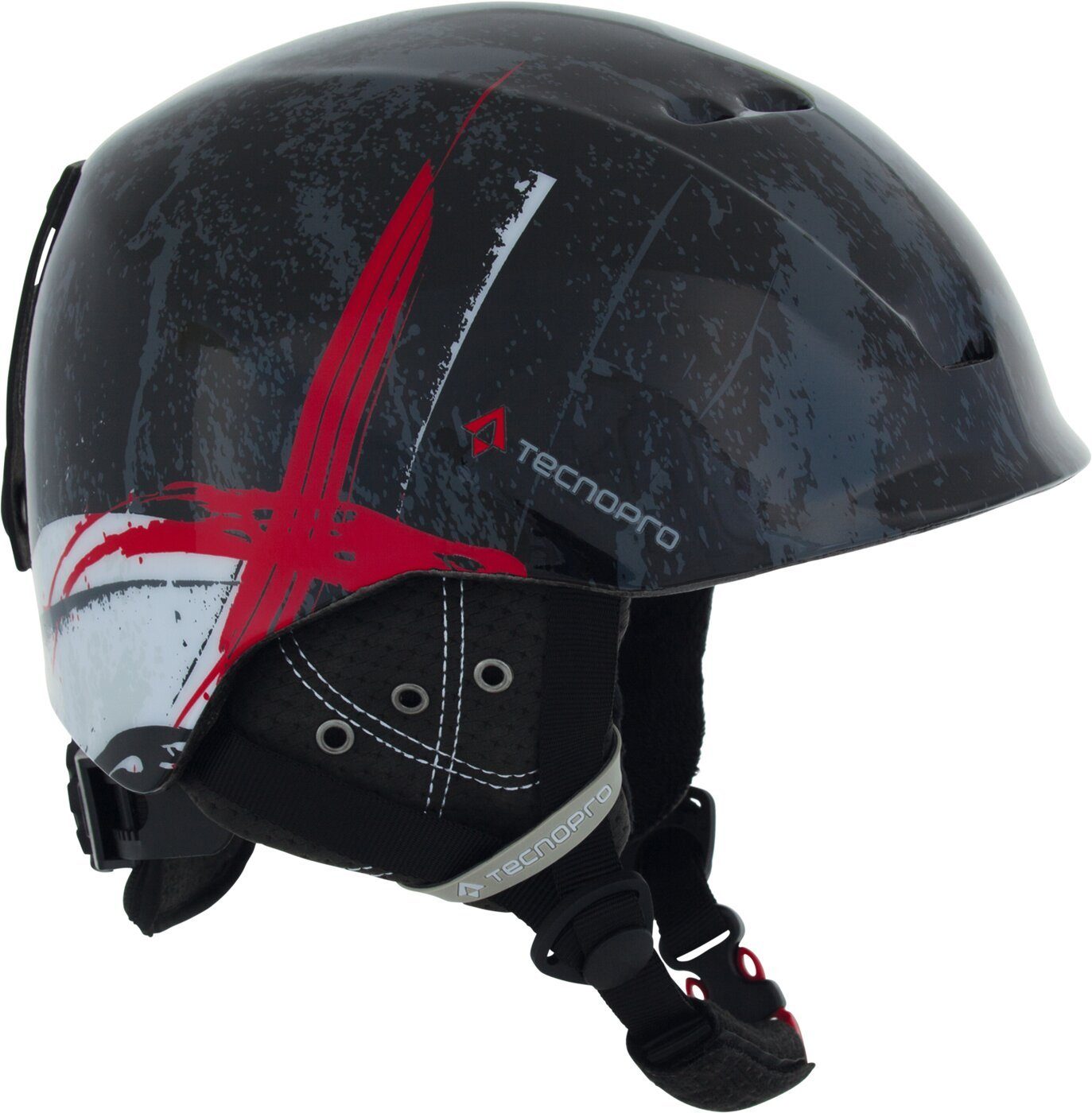 TECNOPRO Skihelm Skihelm XT IS8 Team SCHWARZ/ROT