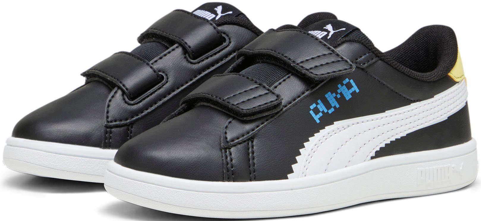 PUMA SMASH 3.0 L LET'S PLAY V PS Sneaker PUMA Black-PUMA White-Regal Blue-Lemon Meringue