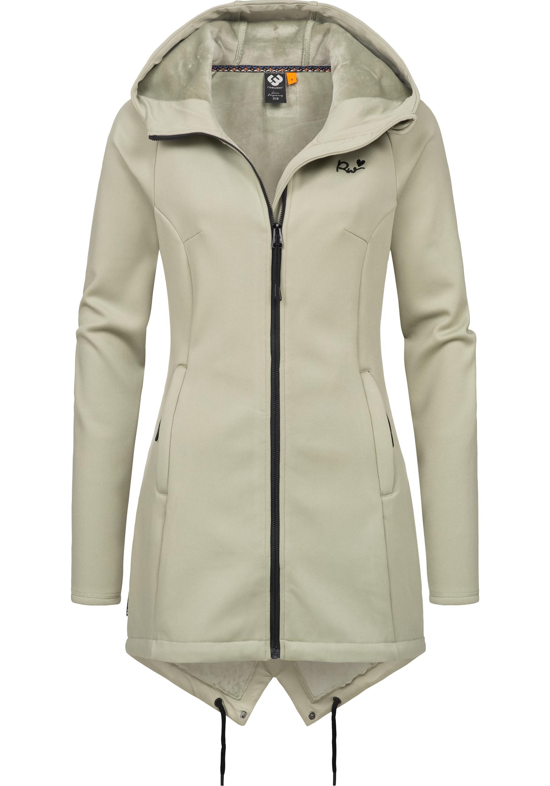 Ragwear Sweatjacke Wingi Sportliche Damen Kapuzenjacke mit kuschelig weichem Innenleben