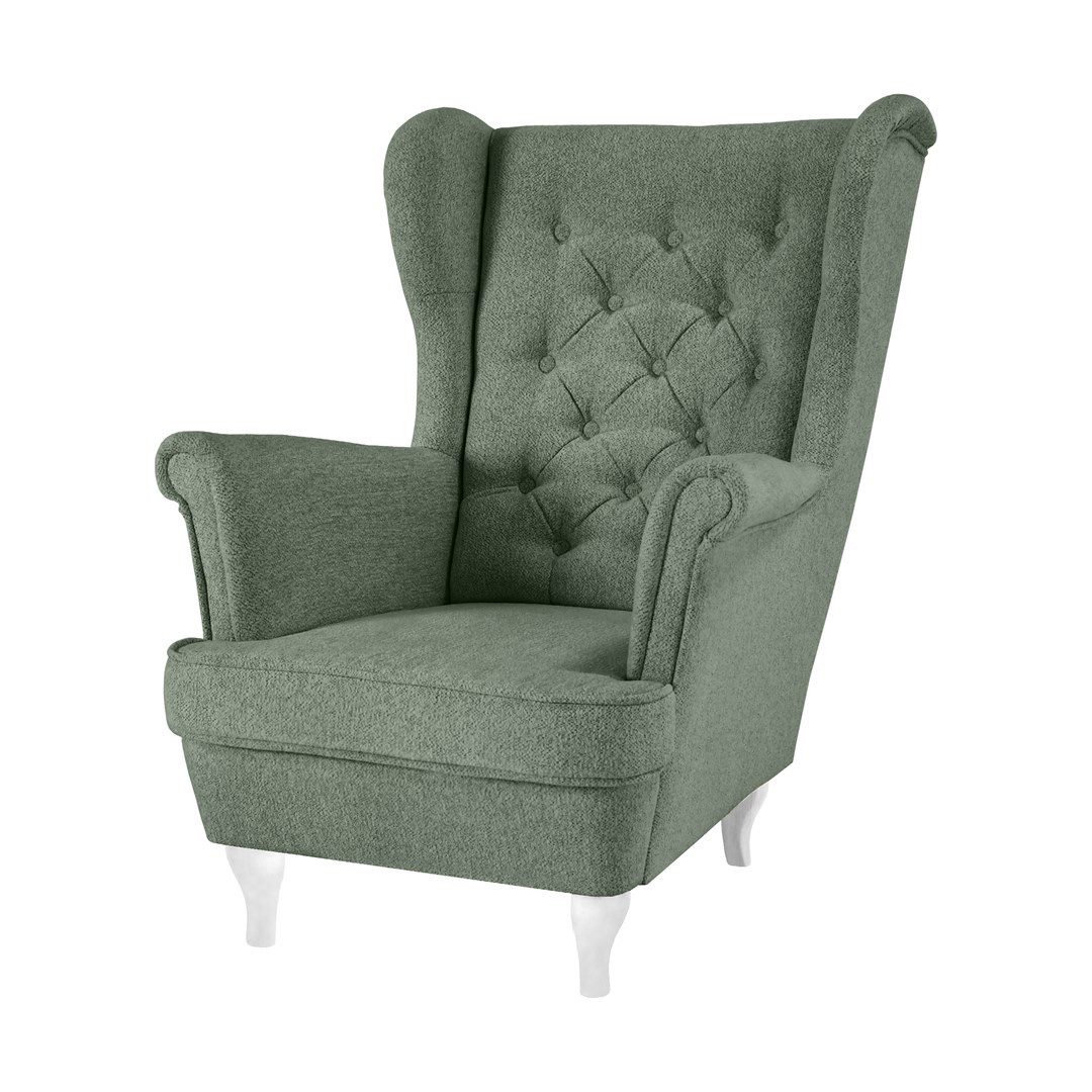 Beautysofa Ohrensessel Sessel FALCO Chesterfield Wohnzimmersessel günstig online kaufen