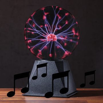 SATISFIRE LED Dekolicht Plasmakugel Plasmaball magisch zuckend Blitz-Show rot, rot