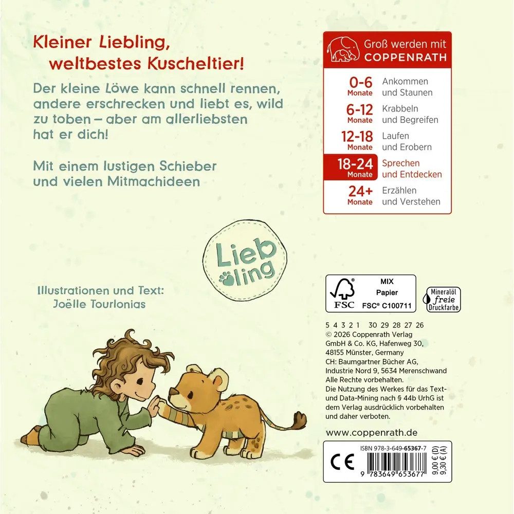 COPPENRATH DIE SPIEGELBURG Zeichenalbum Kleiner Löwe, erzähl mir von dir - Liebling