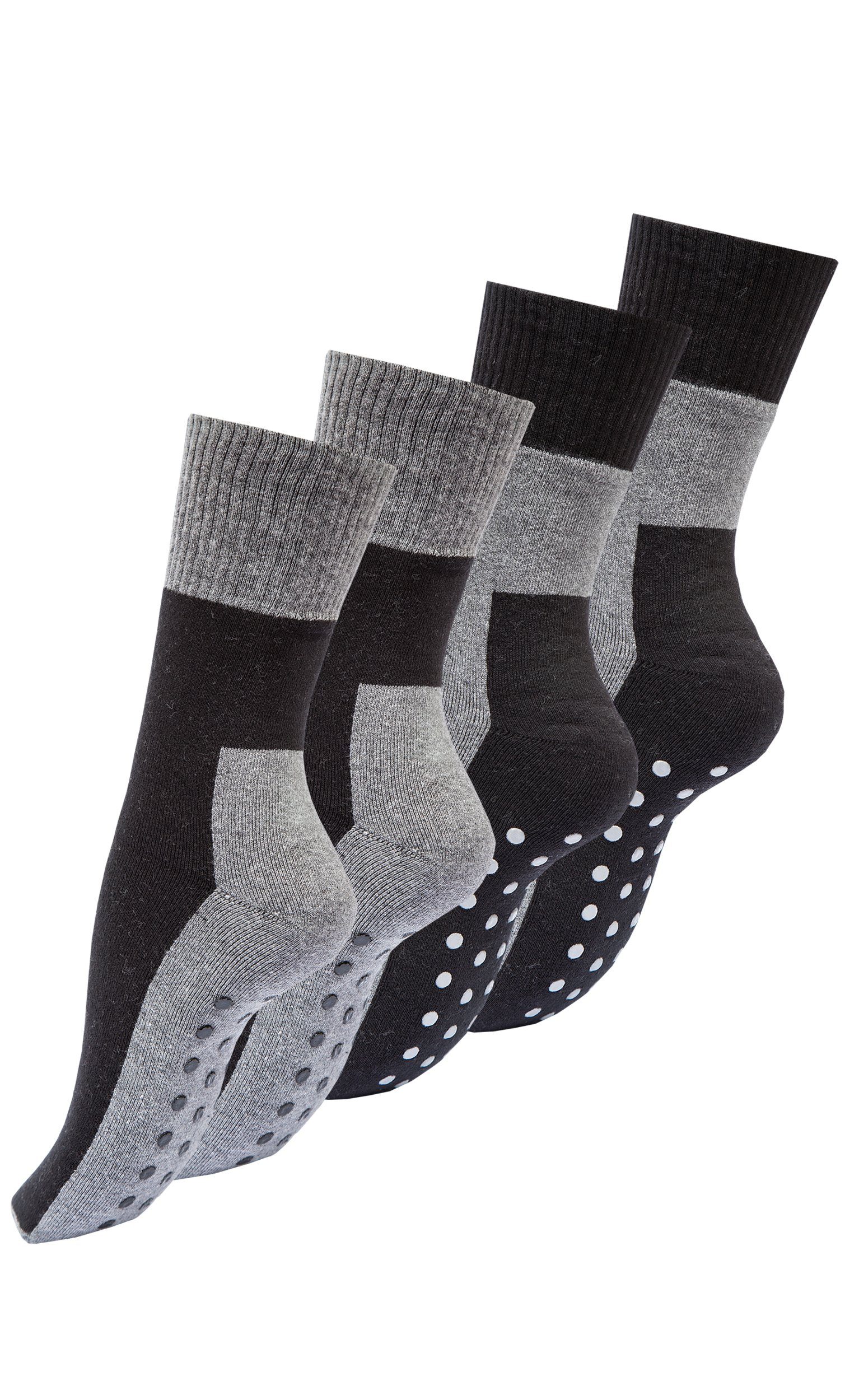 ABS-Sohle Vincent mit ABS-Socken Creation® (4-Paar) Stoppersocken