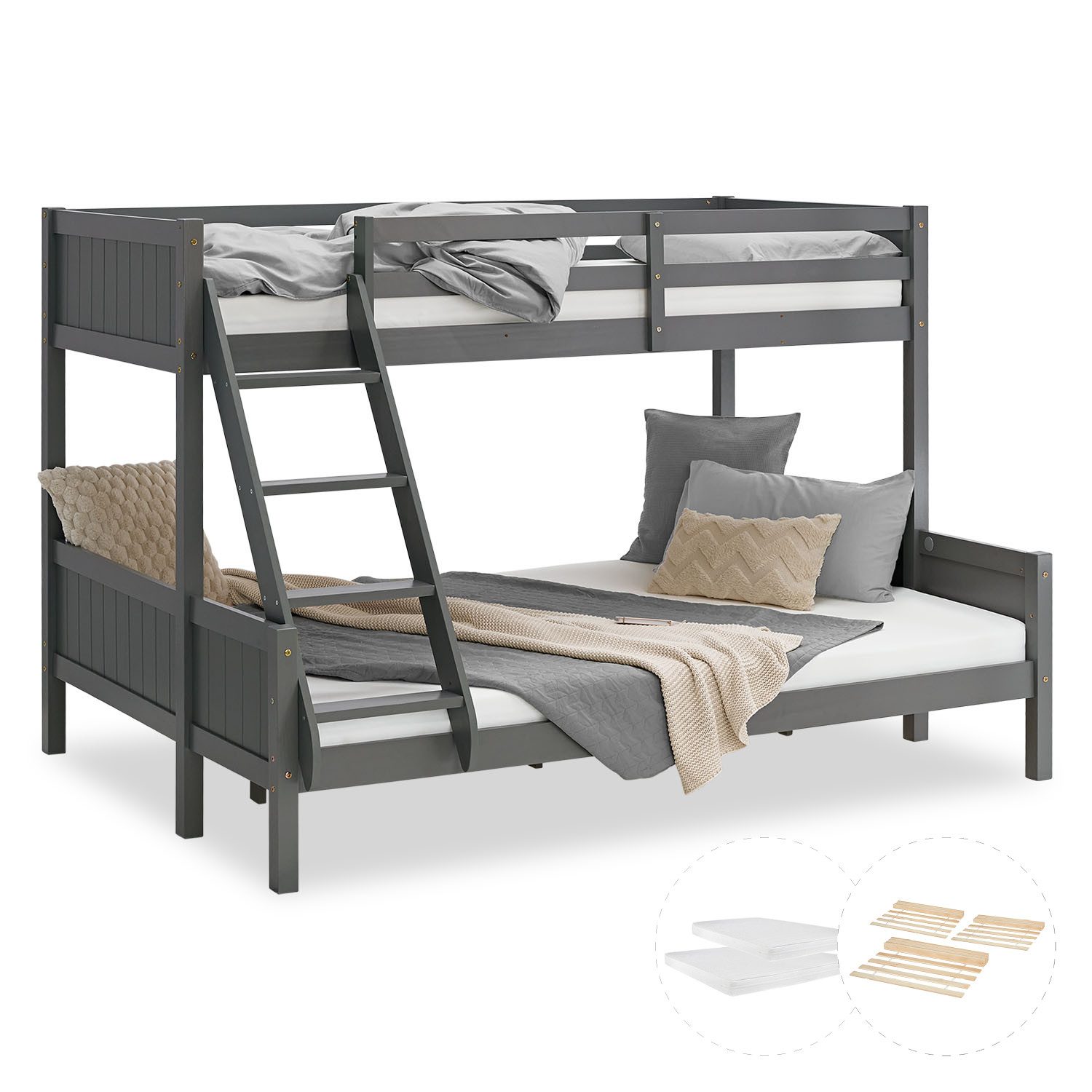 Homestyle4u Etagenbett 90x200 und 140x200 Kinderbett günstig online kaufen