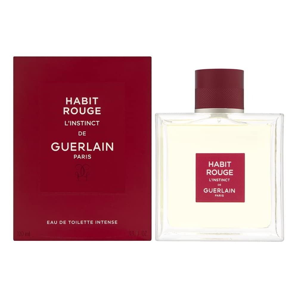 GUERLAIN Eau de Toilette Habit Rouge, Glasflakon, Parfüm EDT, Herrenduft