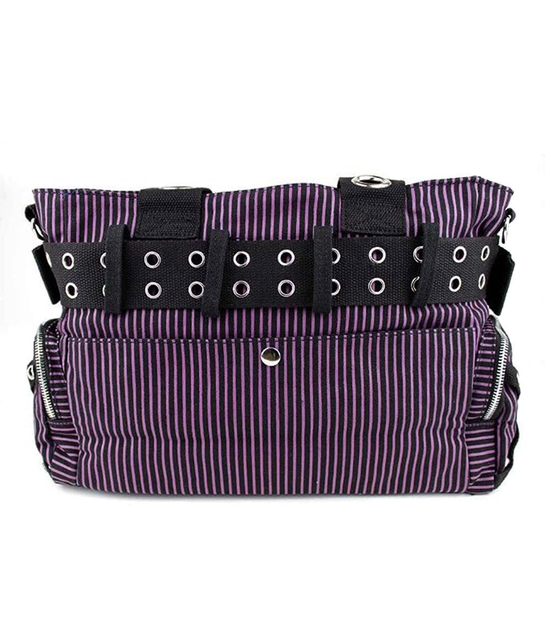 Banned Schultertasche Sweet Revenge Lila Gothic Nieten, Verstellbarer Schultergurt
