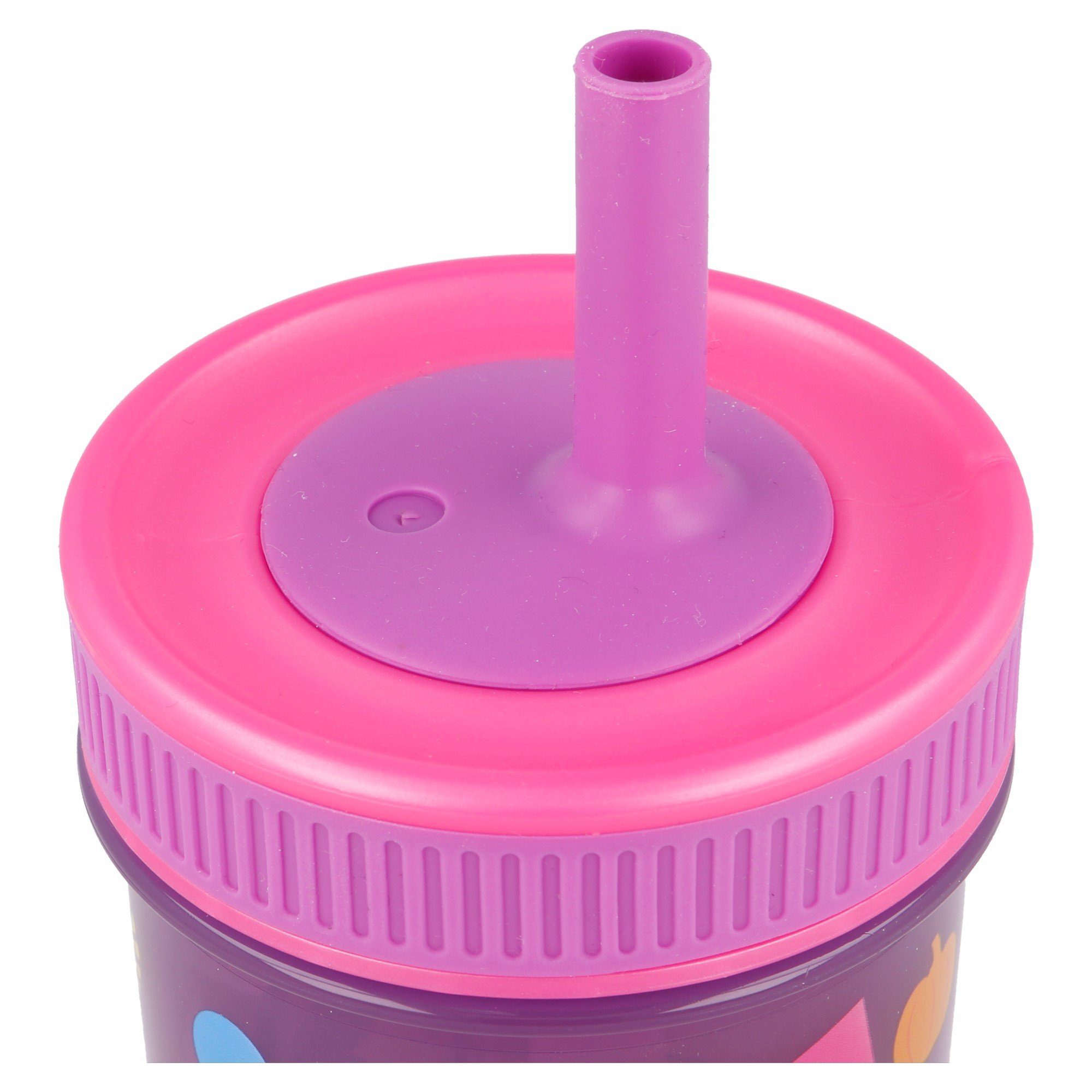 weichem auslaufsicher Silikon BPA Kunststoff, 465 mit Princess Trinkhalm Kinderbecher, ml Disney frei