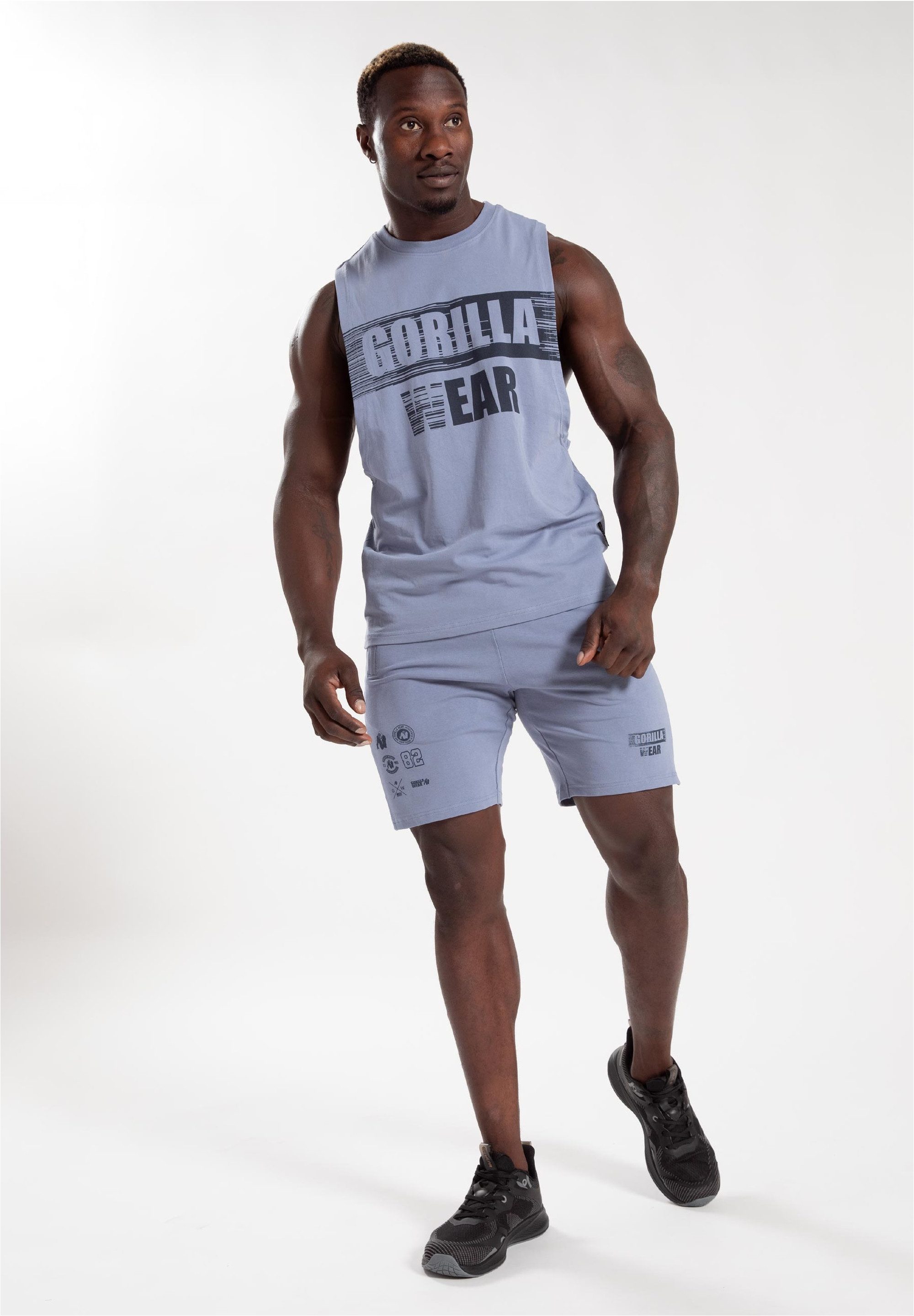 Gorilla Wear Shorts mit verstellbarem Kordelzug im Bund