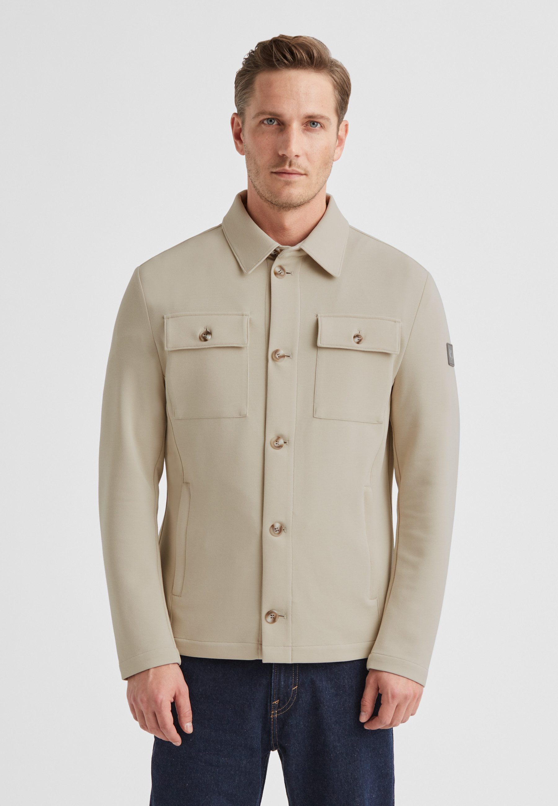 Milestone Hemdjacke MSOhio Herren Overshirt Übergangsjacke klassisch mit Lo günstig online kaufen