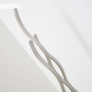 hofstein Stehlampe »Gorgo« dimmbare Stehleuchte aus Metall in Stahl, RGB Kelvin, 3120 Lumen, geschwungene Standleuchte mit Fernbedienung