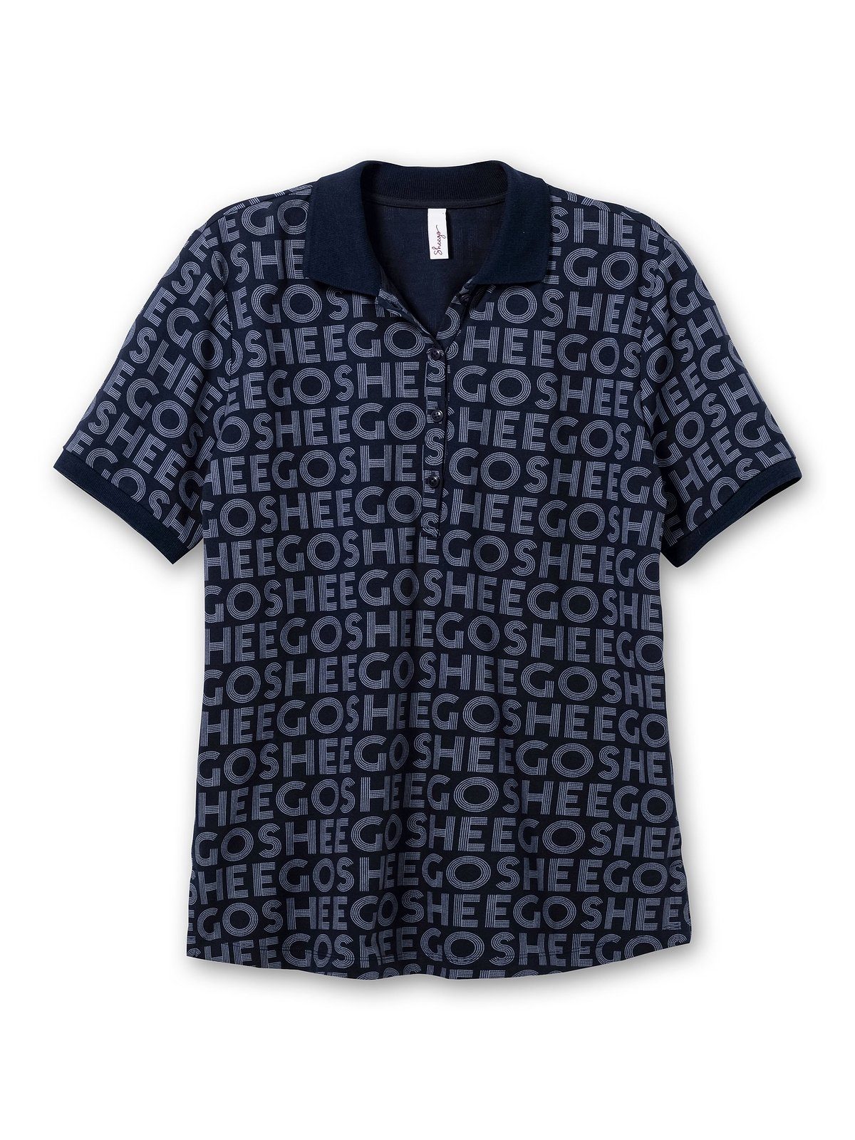 Sheego T-Shirt Große Größen mit Waffelpiqué Alloverdruck, aus