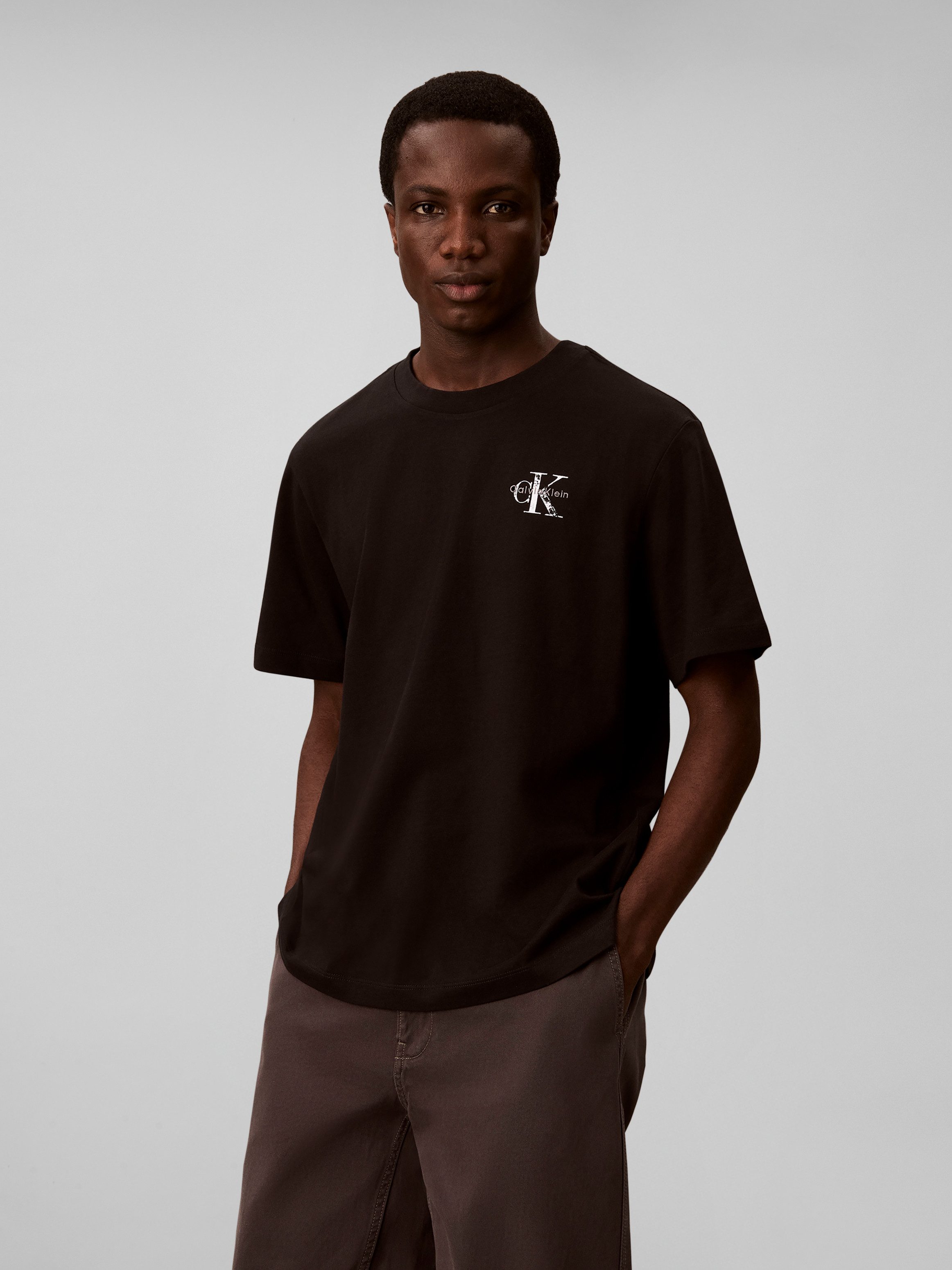 Calvin Klein Jeans T-Shirt DISTRESS MONOLOGO Regular fit mit Rückenprint