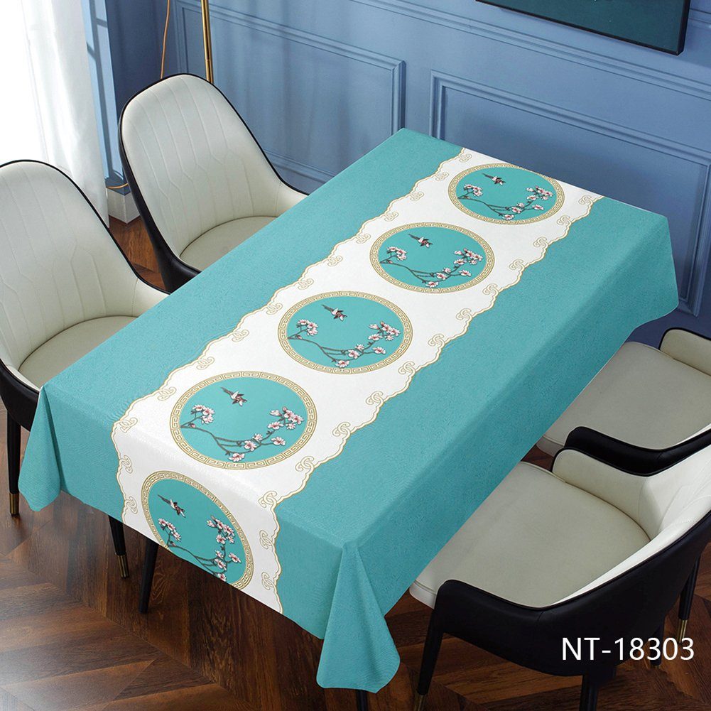 Blusmart Tischschonbezug Wasserdichte, ölbeständige, Vielseitig Tischdecke, marbled Bestickte