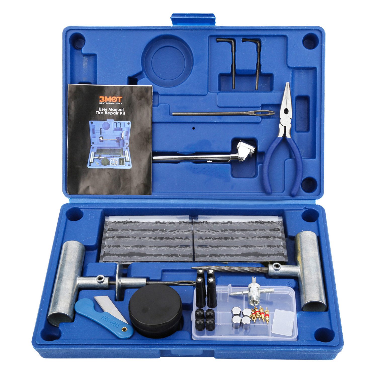 Reifen-Reparaturset Reifen Reparaturset,Reifenreparaturset Auto,73 TLGmit Aufbewahrungsbox
