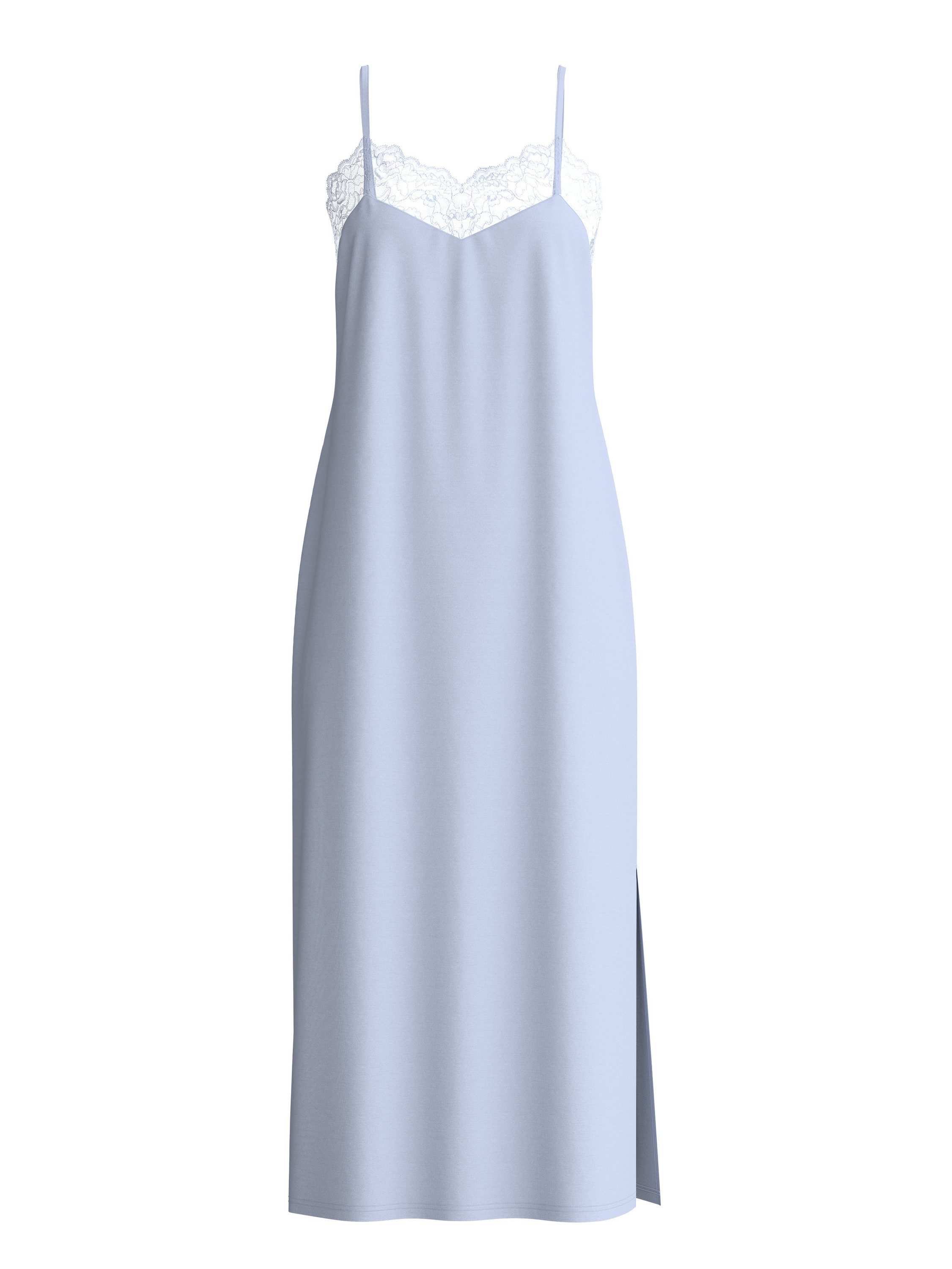 CALIDA Nachthemd Elegant Dreams Damen (1-tlg) mit Spaghettiträger, spitzenverzierter V-Ausschnitt, weich, L: 125cm
