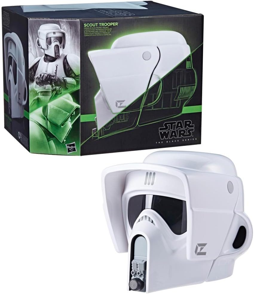 Hasbro Spielzeug-Helm Star Wars The Black Series Scout Trooper Premium Helm weiß, (Premium Helm, 1-tlg., The Black Series Premium Helm)