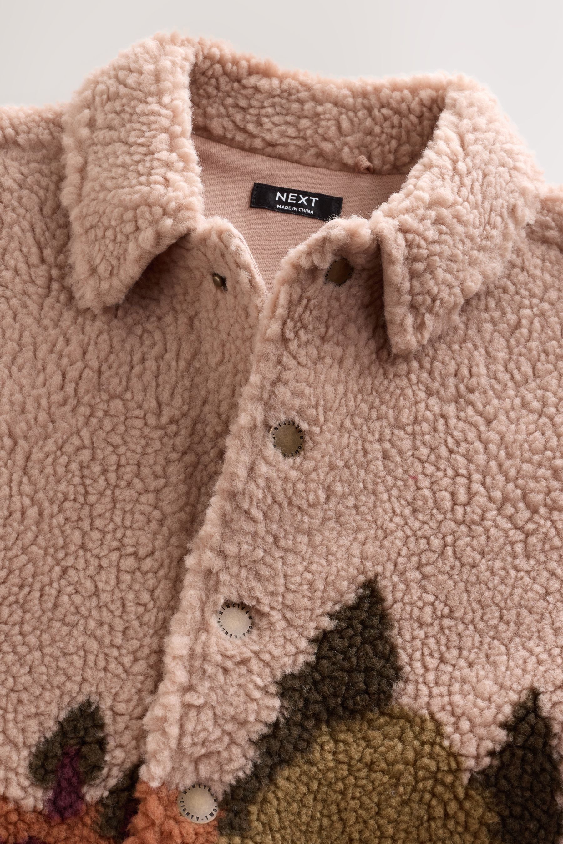 Next Outdoorhemd Hemdjacke mit aus Fleece mit Borg (1-tlg)