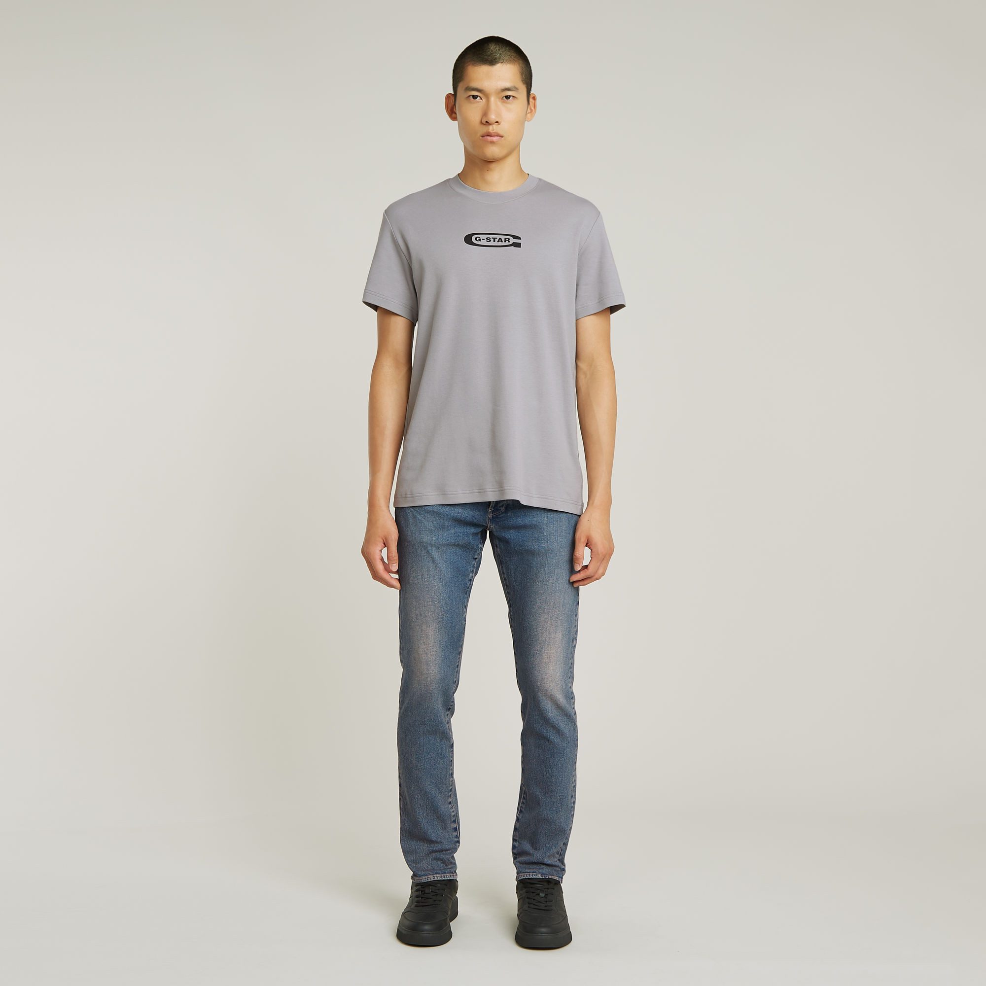 G-STAR T-Shirt Old Skool Logo mit Frontprint