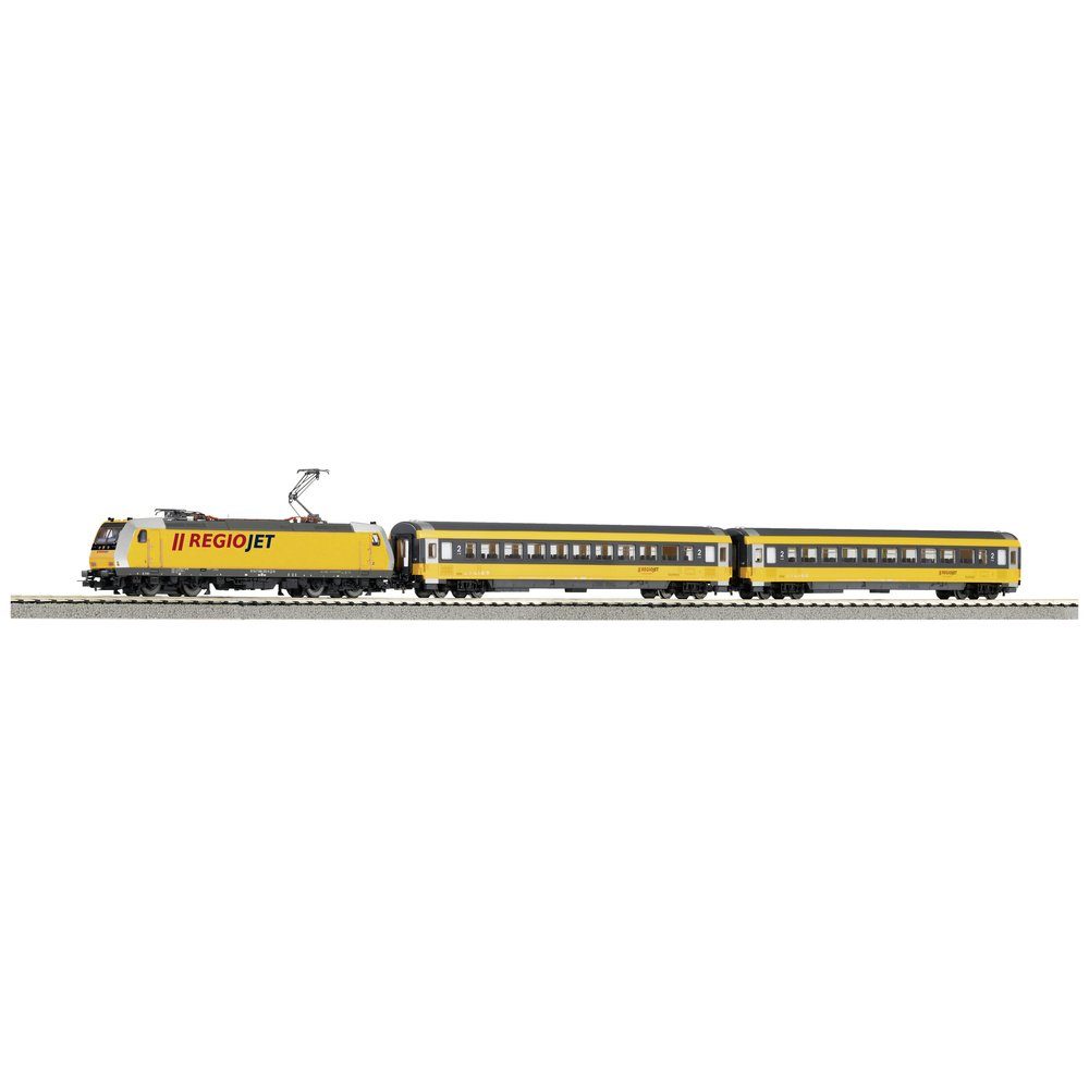 Modelleisenbahn Startpaket Piko H0 59019 H0 PSCwlan S-Set Personenzug BR 386 der Regiojet