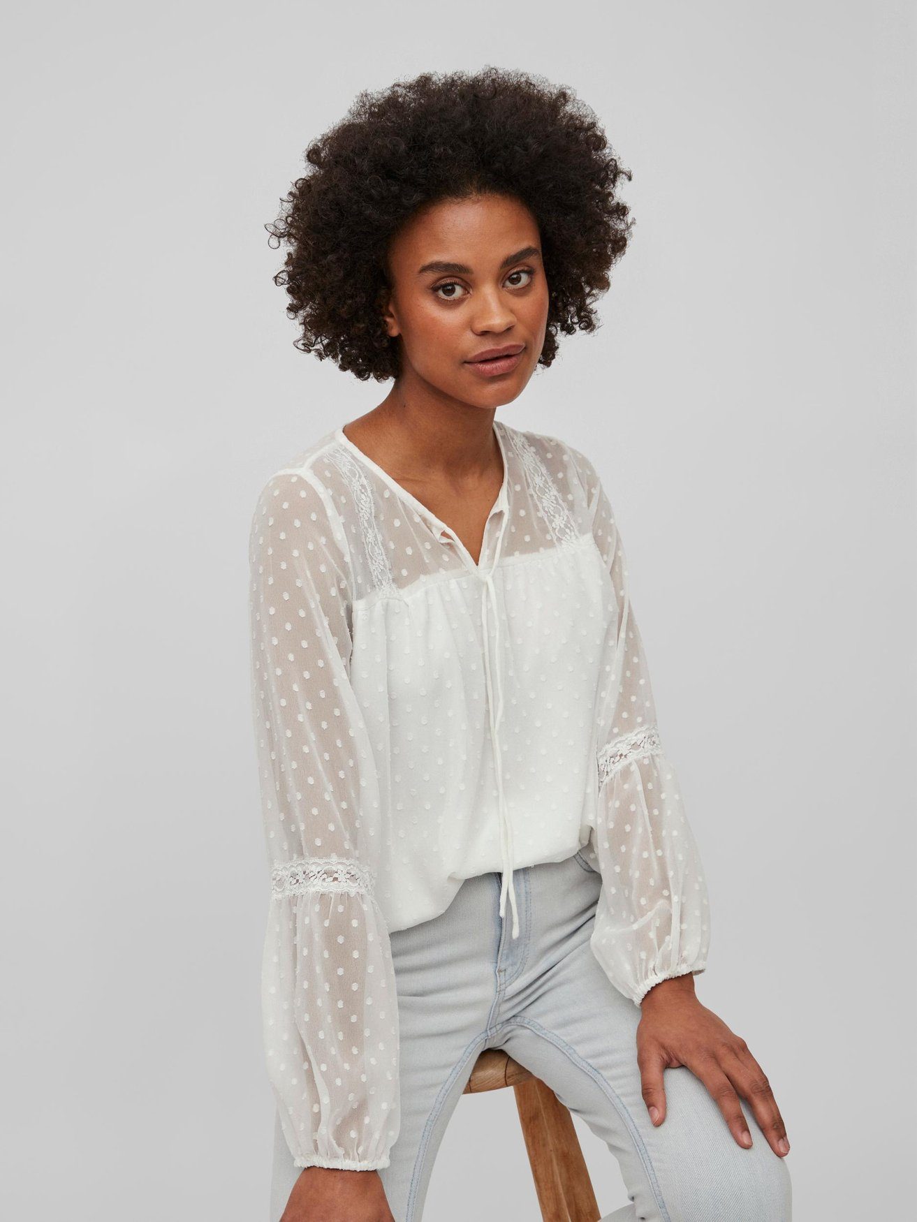 Vila Blusenshirt VIEDEE L/S TOP - NOOS günstig online kaufen