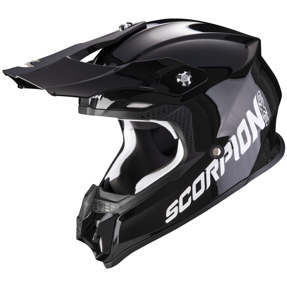 Scorpion Exo Motorradhelm Scorpion VX-16 Air Solid Crosshelm Schwarz (1er Set)