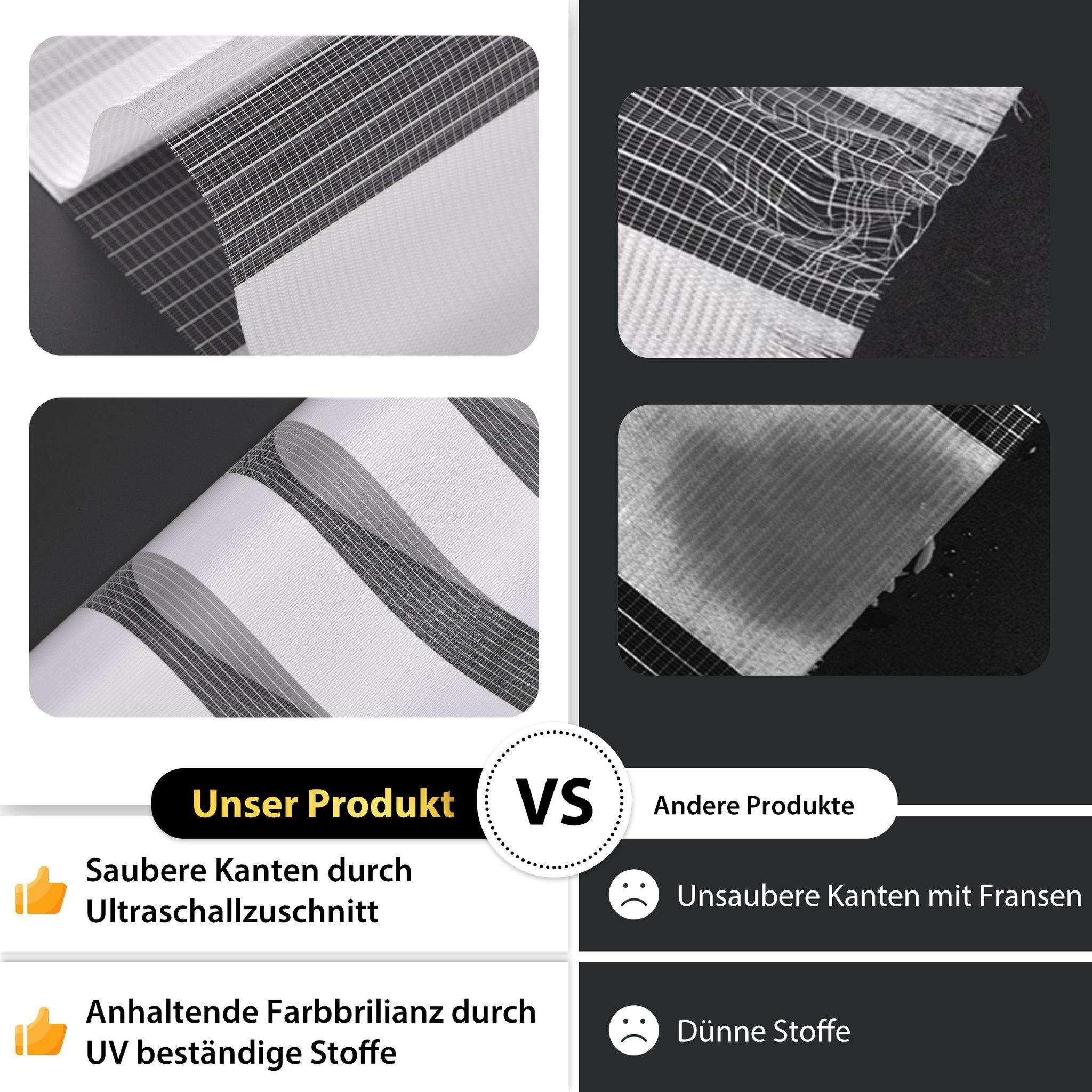 Doppelrollo 30 x 120 cm, weiß [Stoffbreite 26,6 cm], jalousiescout, blickdicht, mit Bohren/ohne Bohren, freihängend, Klemmen, Kleben und Schrauben OHNE Aufpreis, Lichtdurchlässig, Klemmträger, Feuchtraumgeeignet