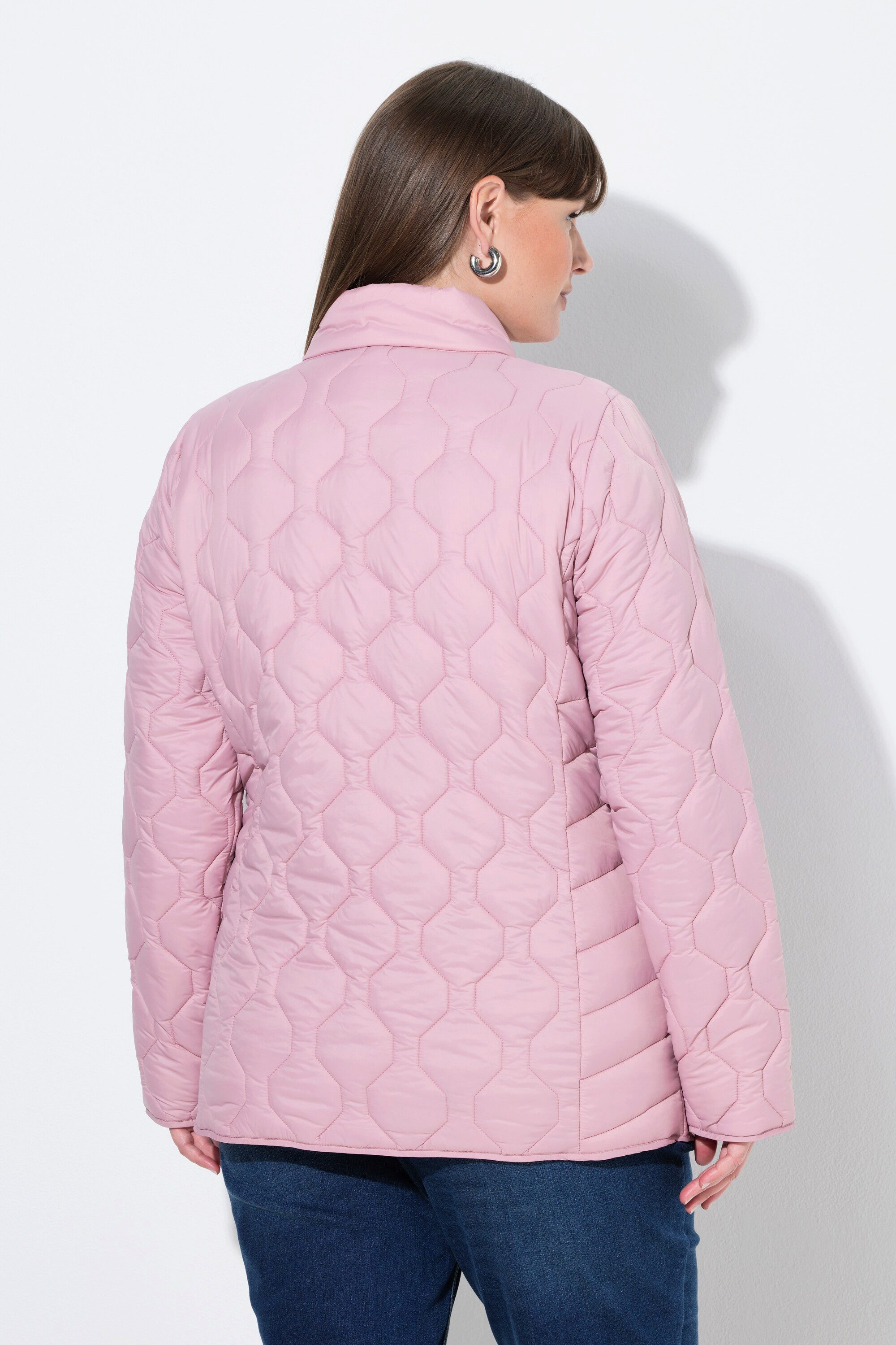 Ulla Popken Steppjacke HYPRAR Leichtstepp-Jacke Kontrastfutter