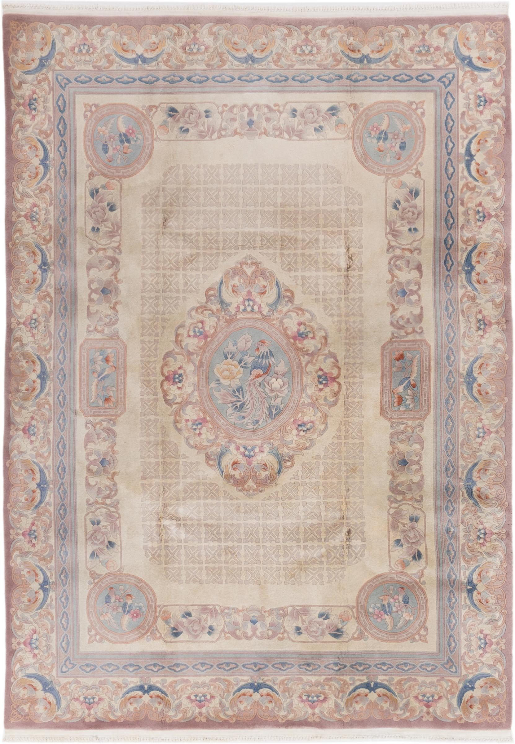 Nain Trading Orientteppich China 244x330 Handgeknüpfter Orientteppich, rechteckig, Höhe: 12 mm