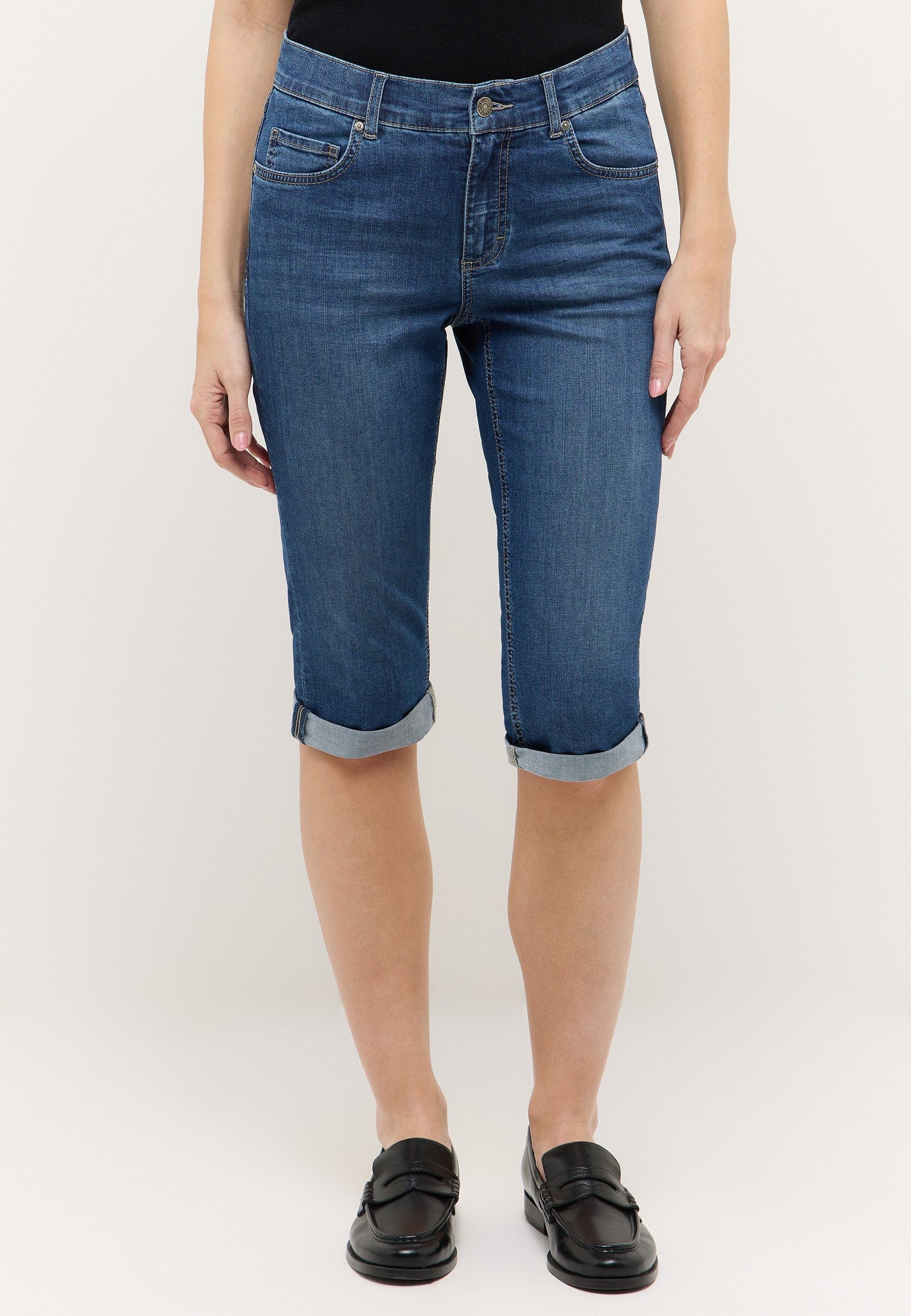 Slim-fit-Jeans CAPRI TURN UP