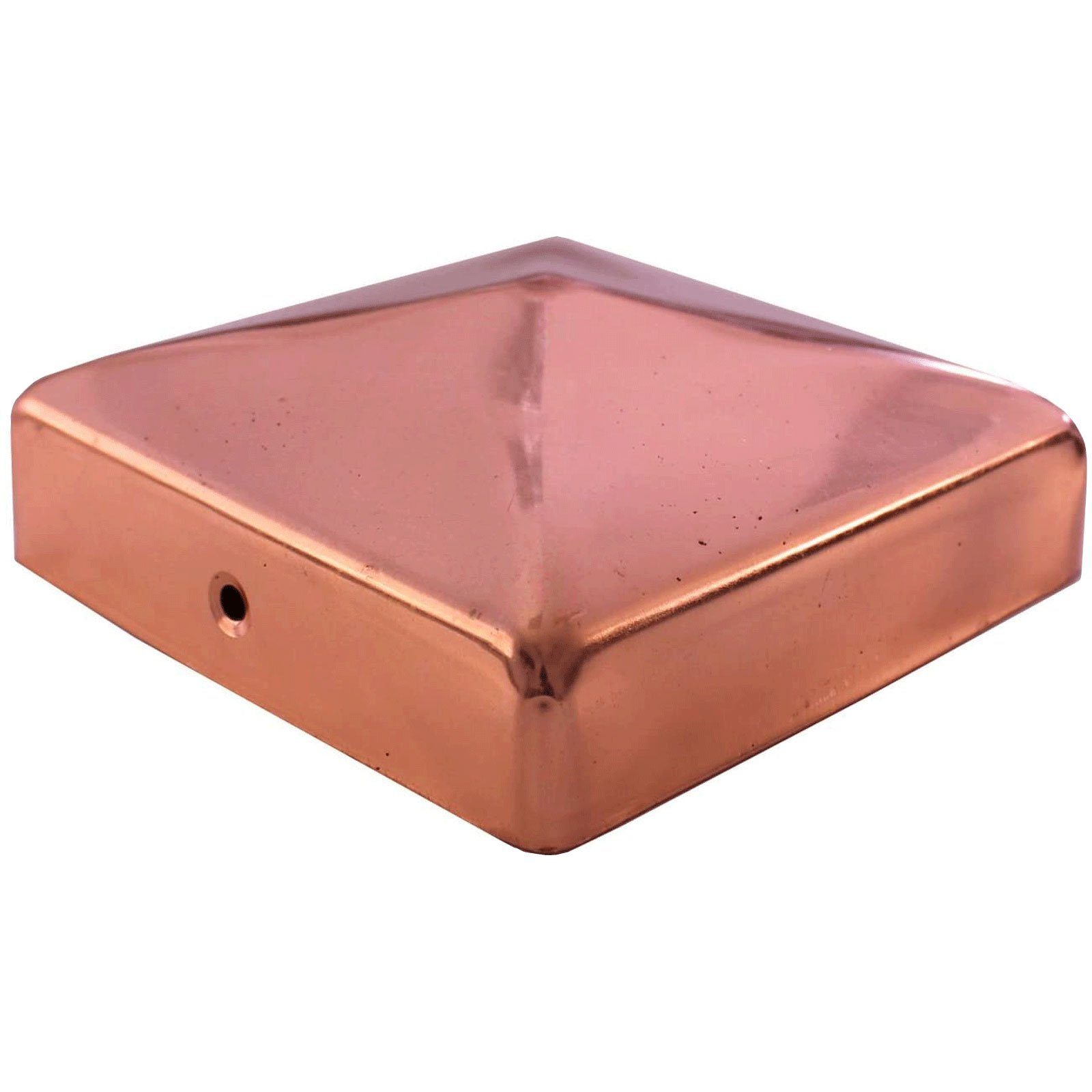 Thumbnail - Holmwerk Pfostenkappe 25x Pfostenkappe Kupfer Pyramide 7x7 Abdeckkappe für Pfosten 71mm (25 St)