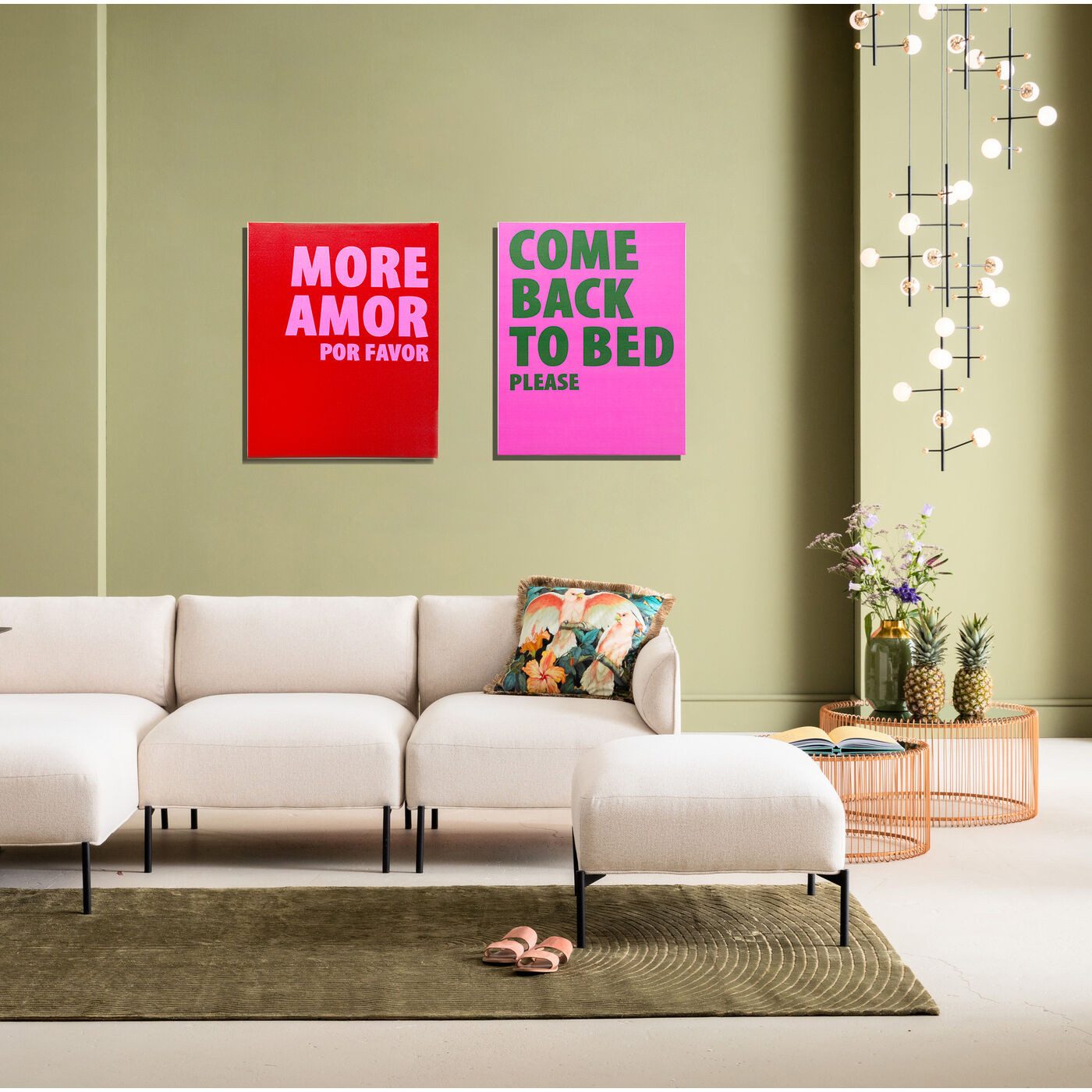 Kare Design Bild More Amor, Slogan, günstig online kaufen
