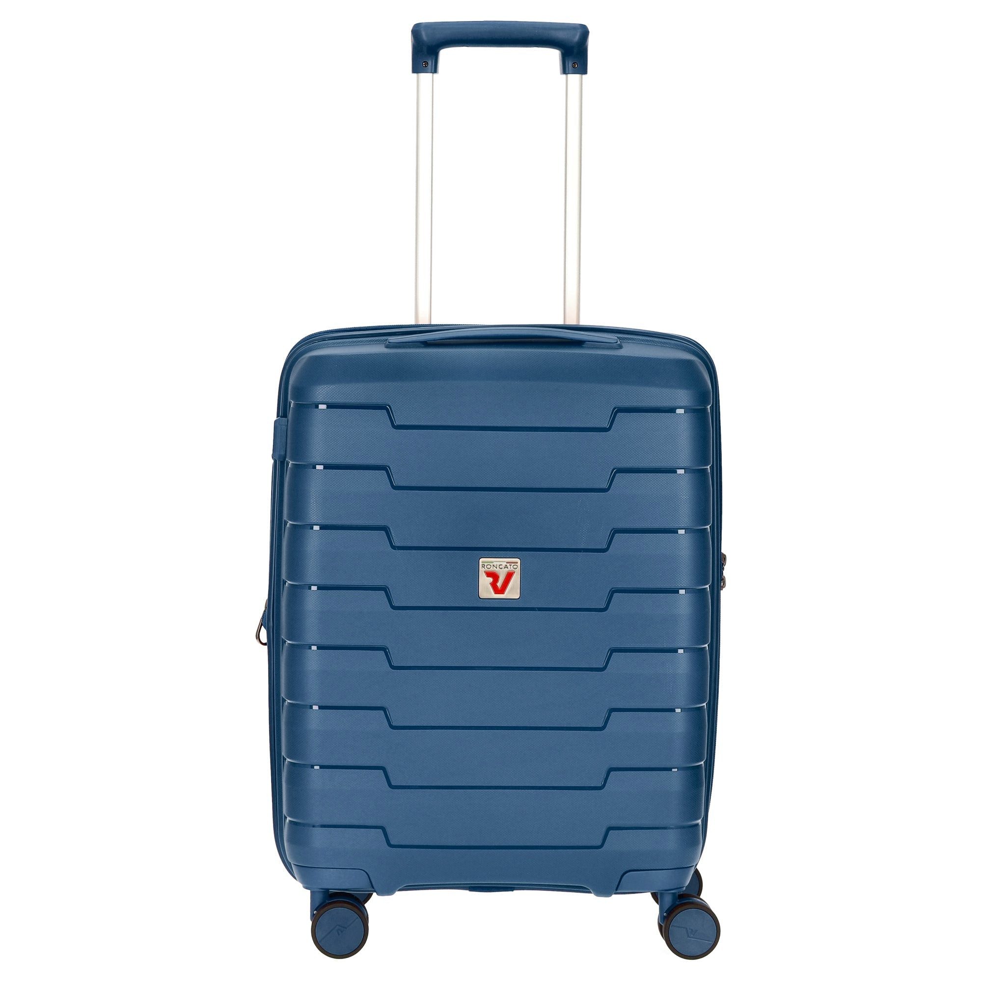 RONCATO Koffer Skyline - 4-Rollen-Kabinentrolley S 55 cm erw. USB-Anschluss (navy), 4 Rollen Rollen