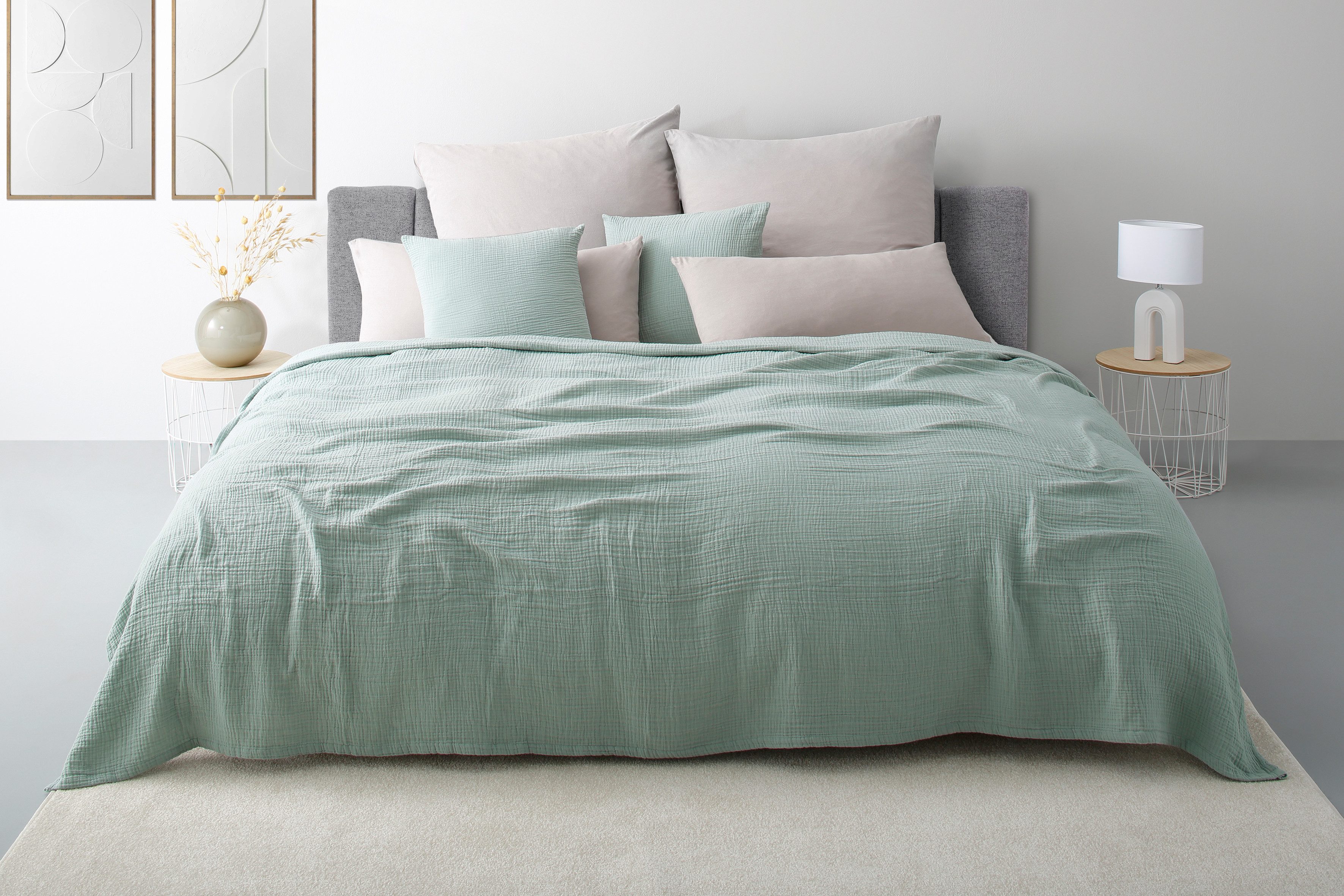 OTTO home Tagesdecke Bailee, weiche Musselin Qualität, viele Farben erhältlich, ab 140x200 cm