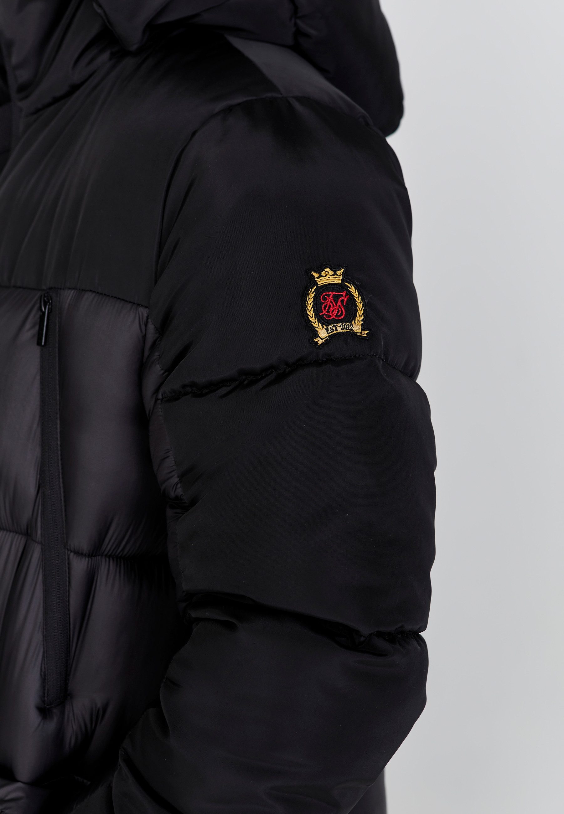 Siksilk Outdoorjacke SikSilk Herren Schwarze Outdoorjacke