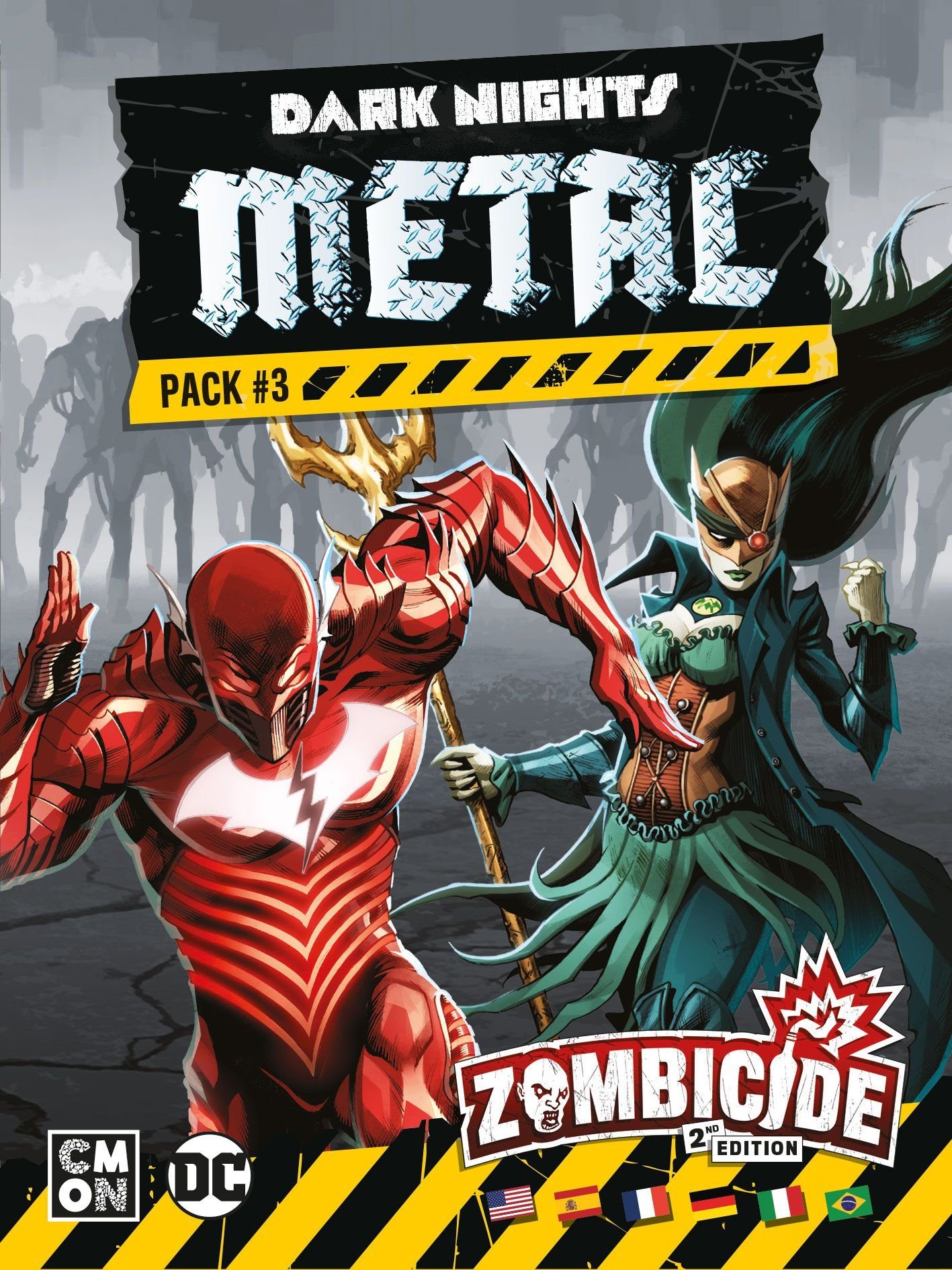 Spiel CMON - Zombicide 2. Edition - Dark Nights Metal Pack 3
