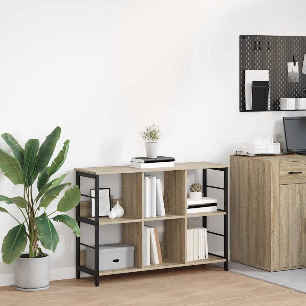 vidaXL Bücherregal Bücherregal 6 Ebenen 102 x 32 x 72,5 cm Holzwerkstoff, 1-tlg.