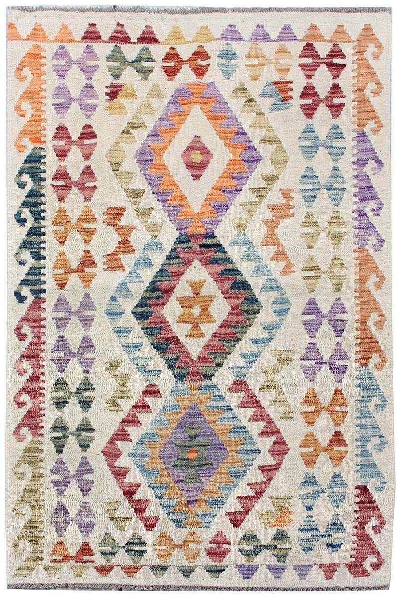 Orientteppich Kelim Afghan 102x156 Handgewebter Orientteppich, Nain Trading, rechteckig, Höhe: 3 mm | Kurzflor-Teppiche
