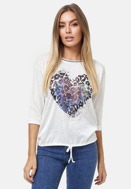 Decay Langarmshirt mit trendigem Frontprint