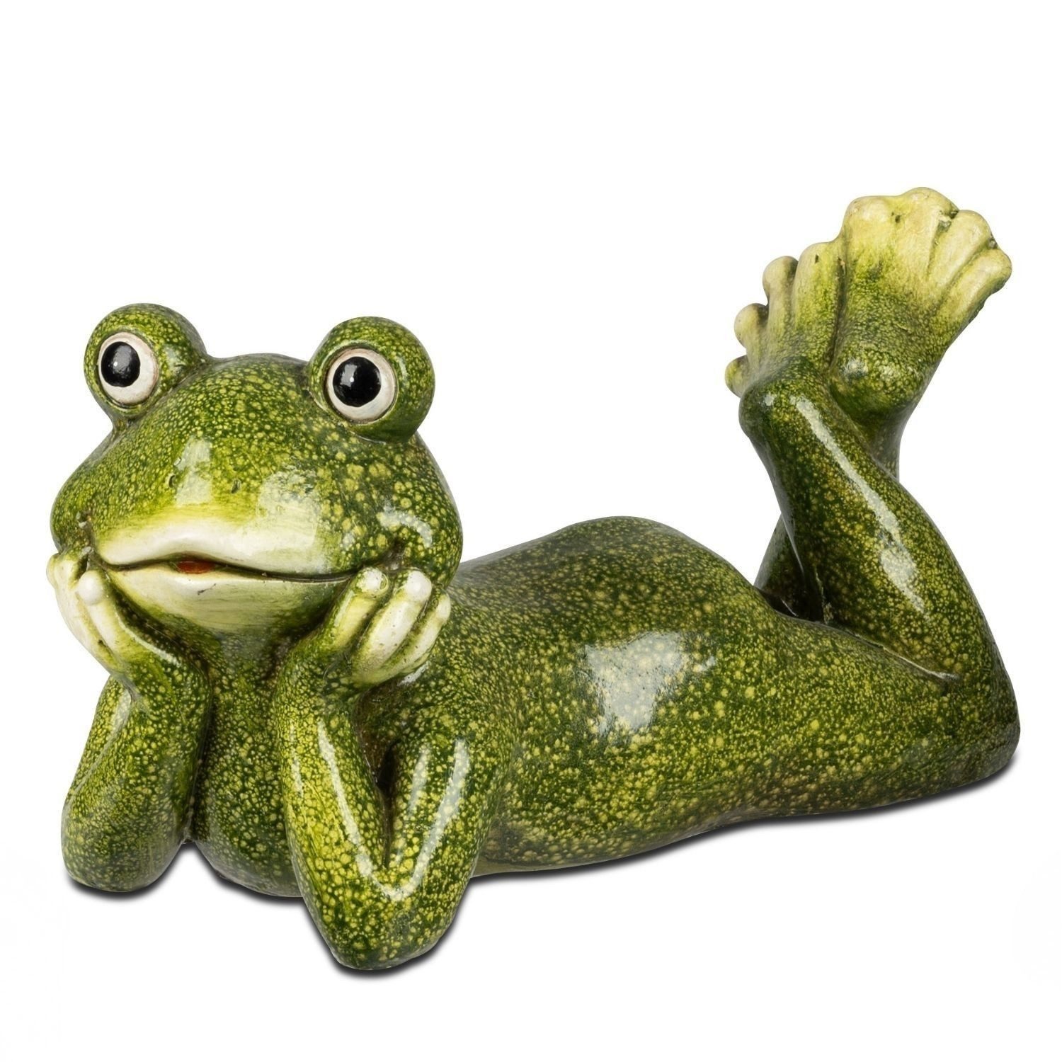 formano Dekofigur Sommerzeit, Höhe: 21cm, Farbe: Grün, Motiv: Frosch