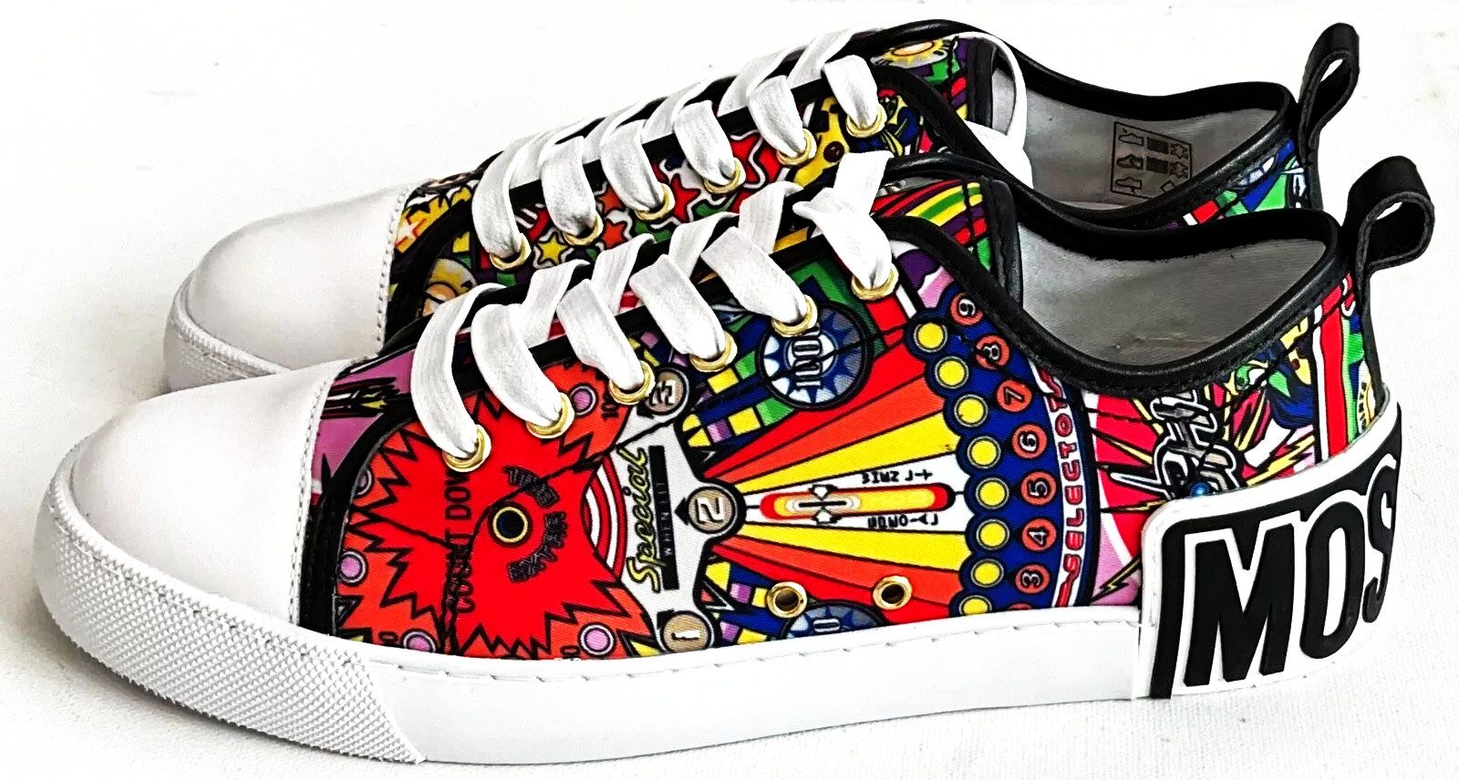 Moschino MOSCHINO DAMEN Кросівкиs VULCA25 Nylon Pinball+ VITELLO. Кросівки Stylisher, Farbenfroh, Modern