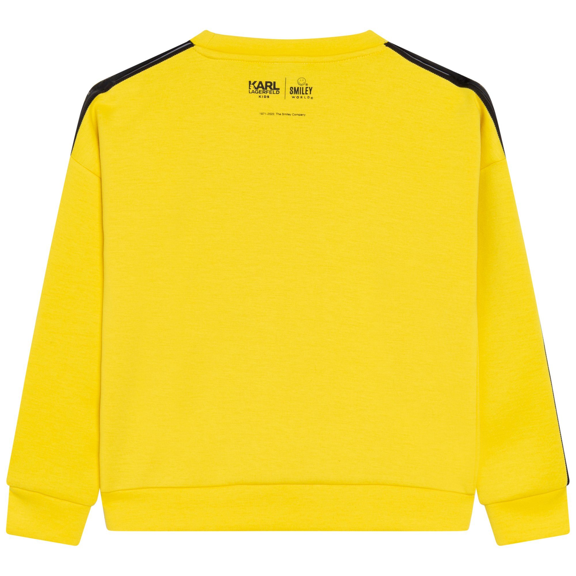 KARL LAGERFELD Sweatshirt Karl Lagerfeld cooles Sweatshirt Smiley gelb