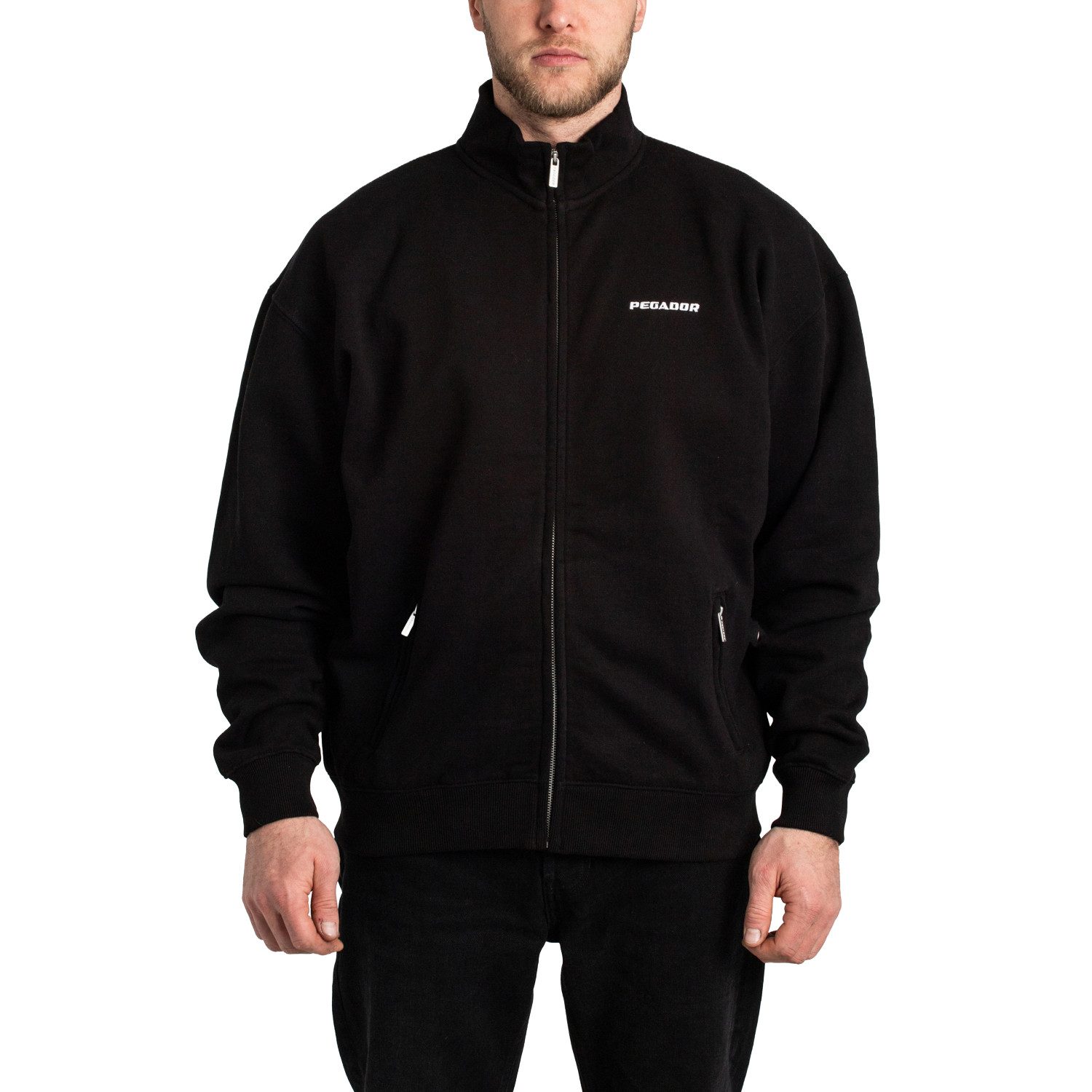 PEGADOR Sweatjacke Pegador Logo Oversize Sweat Track Jacket
