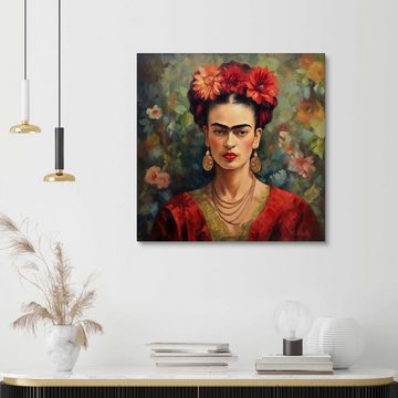 Posterlounge Holzbild Mark Ashkenazi, Frida Kahlo Vintage, Modern Illustration