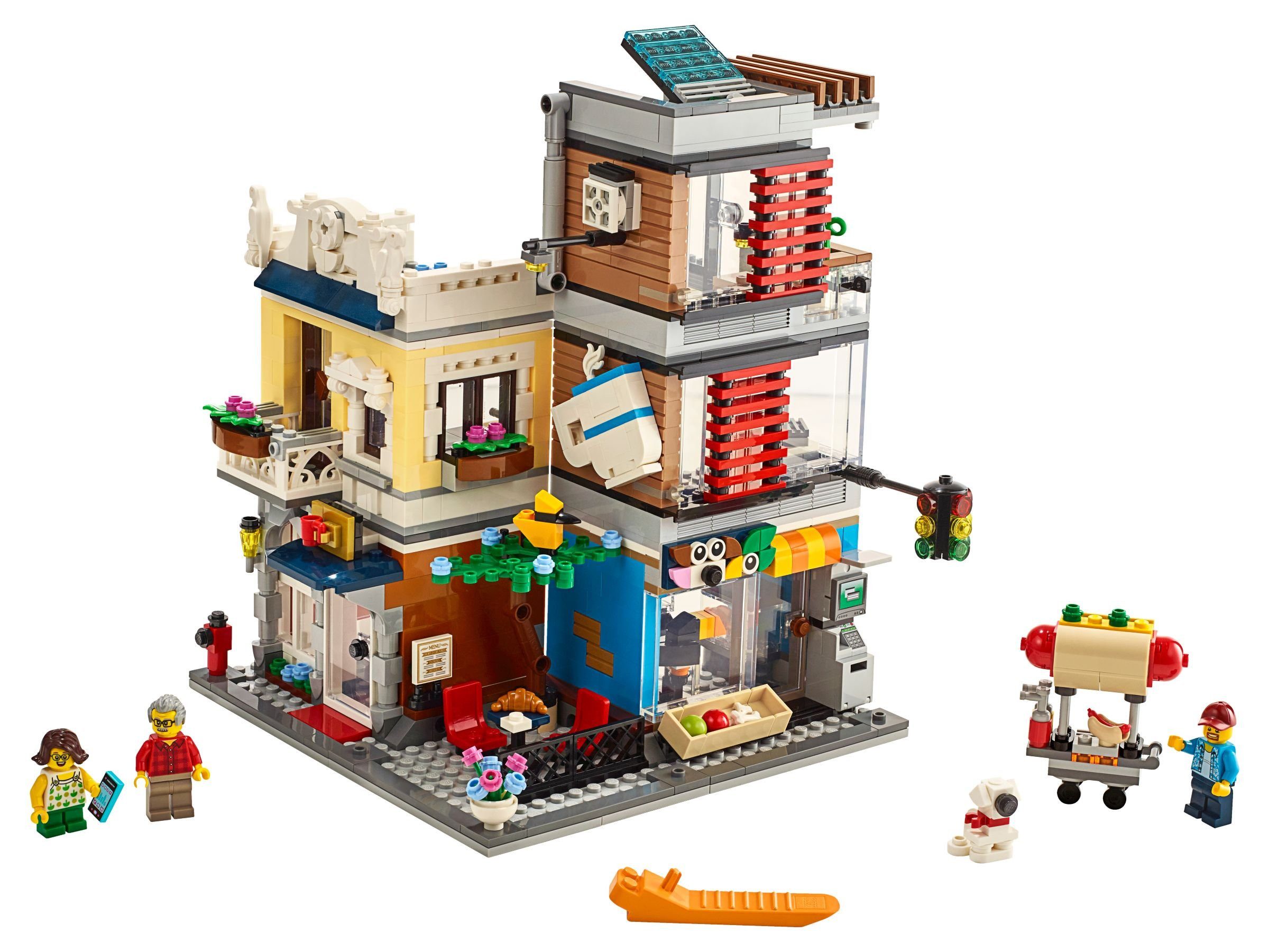 LEGO® LEGO® Creator Stadthaus mit Zoohandlung & Café - 31097 NEU! Teile 969x Spielbausteine, (Bausteine, 969 St., Kreativ-Set), Made in Europe