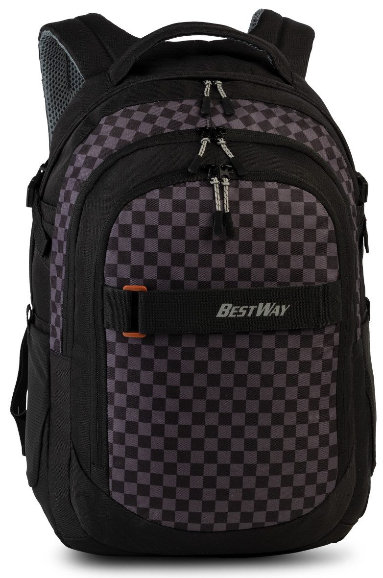 Ebaxx Schulrucksack Groß Rucksack Schulranzen Tasche Schul Mädchen Jungen – Bild 2 von 2