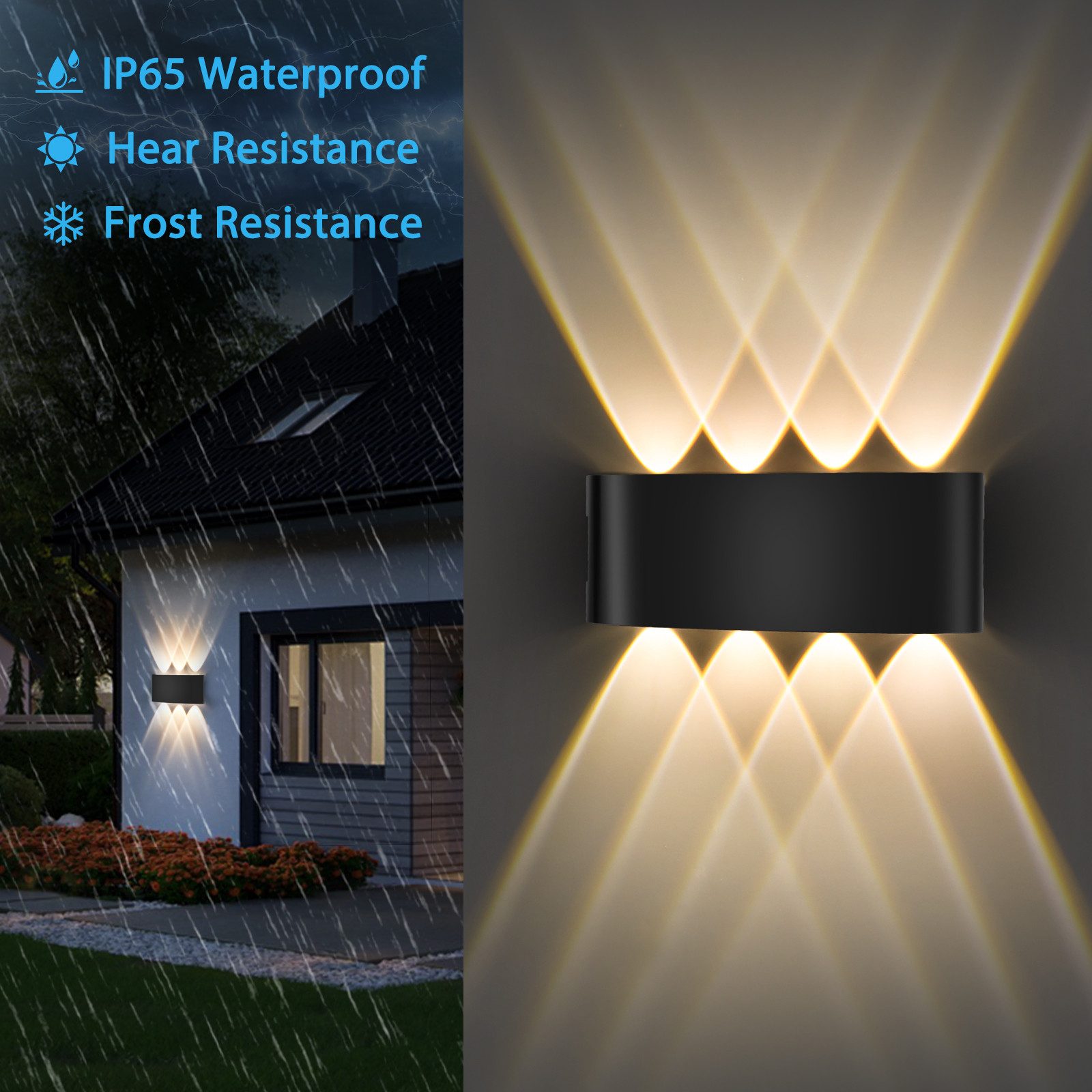 Oraymin LED Wandleuchte Wandleuchte 8W Metall günstig online kaufen